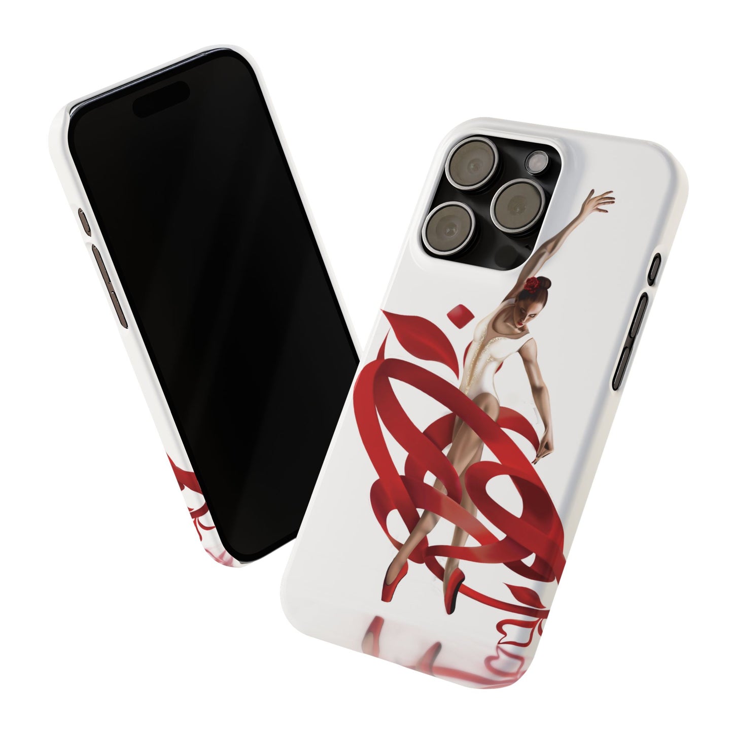 Elegant Ballet Dancer Ribbon Slim Phone Case - Perfect for Dance Lovers