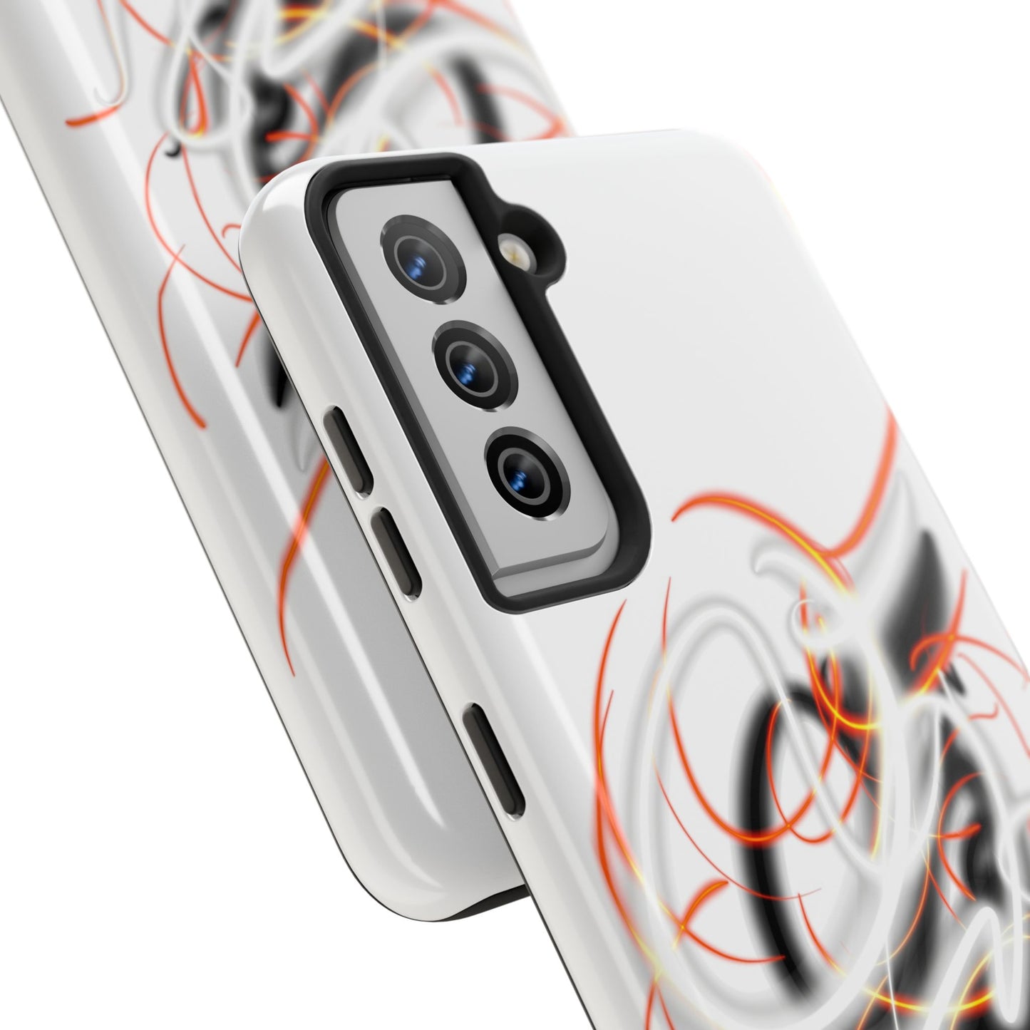 Phone Case Electric Persian Calligraphy Design in Grey