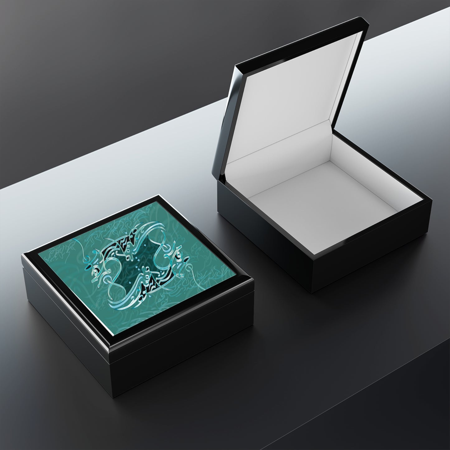 Detailed Calligraphy Beauty Jewelry Organizer