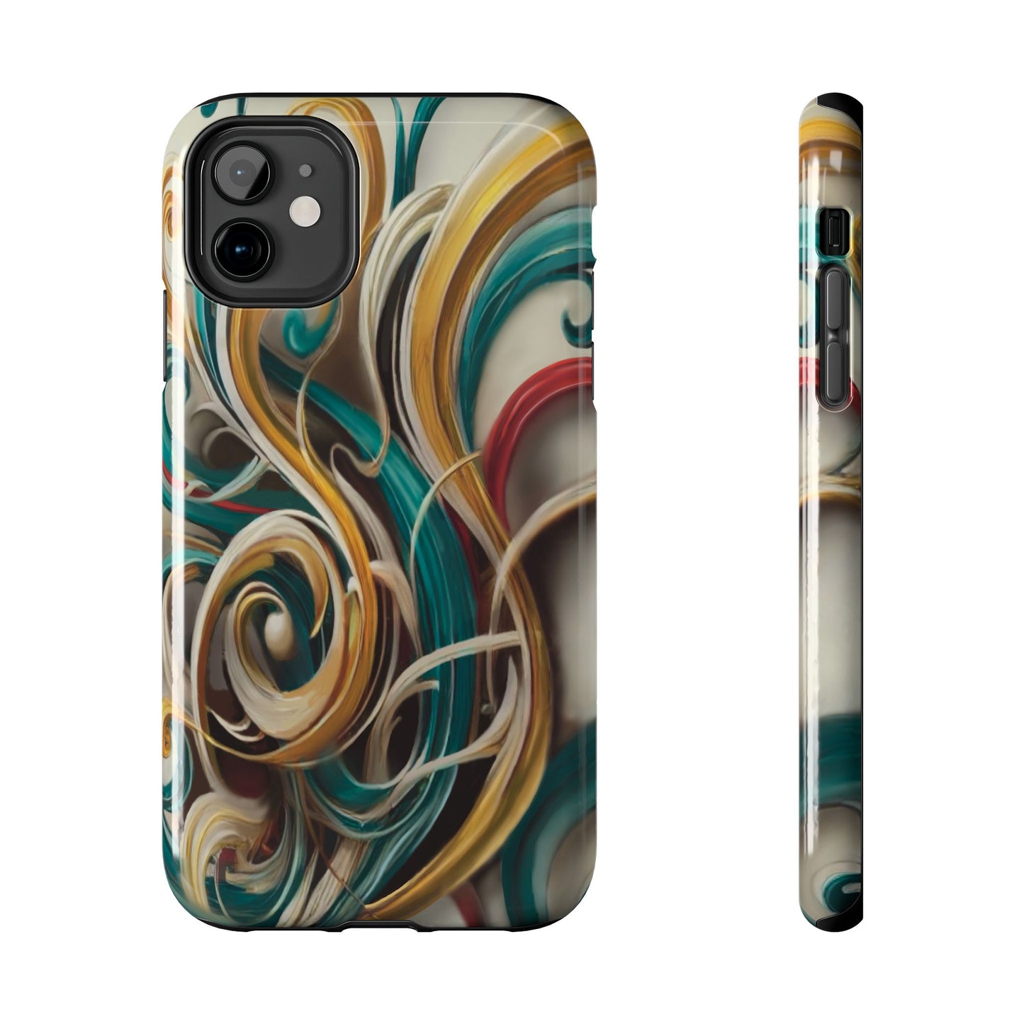 Marble Abstract Phone Case Calligraphy