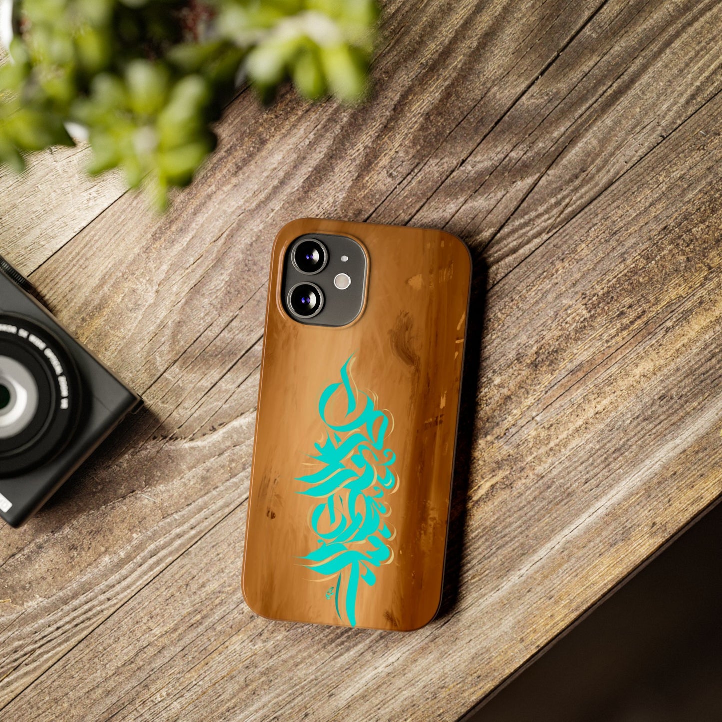 Modern Art  Slim Phone Case -LOVE