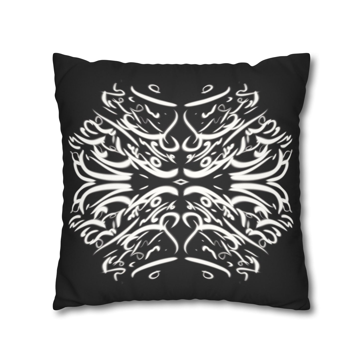 Persian Calligraphy beauty Faux Suede Square Pillow Cover