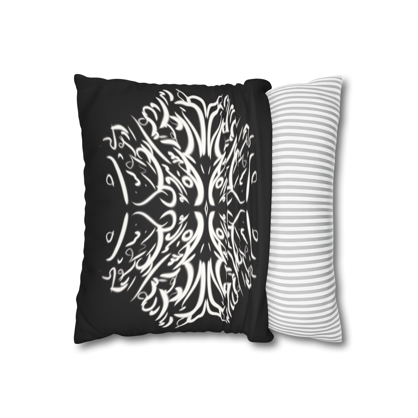 Persian Calligraphy beauty Faux Suede Square Pillow Cover