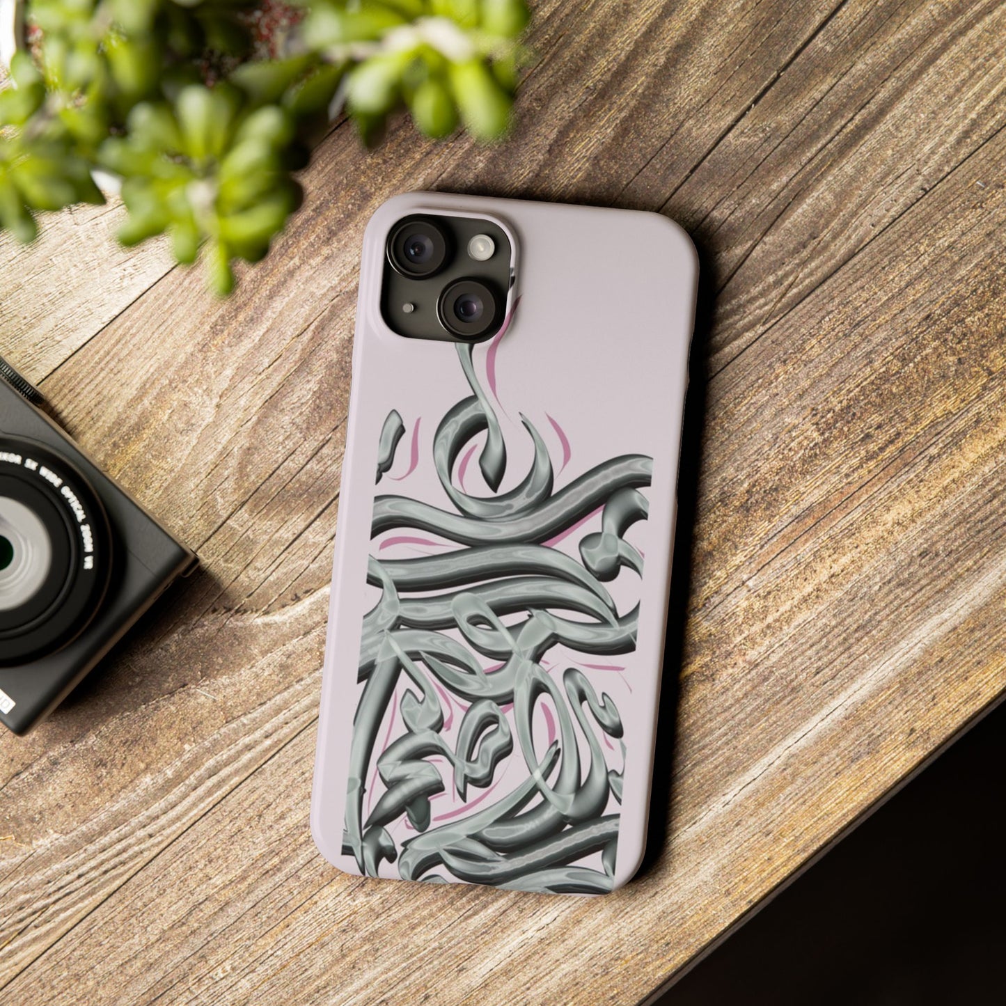 Modern Art  Slim Phone Case -LOVE,