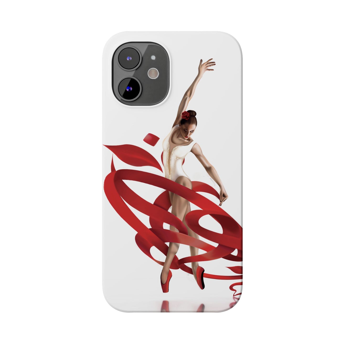 Elegant Ballet Dancer Ribbon Slim Phone Case - Perfect for Dance Lovers