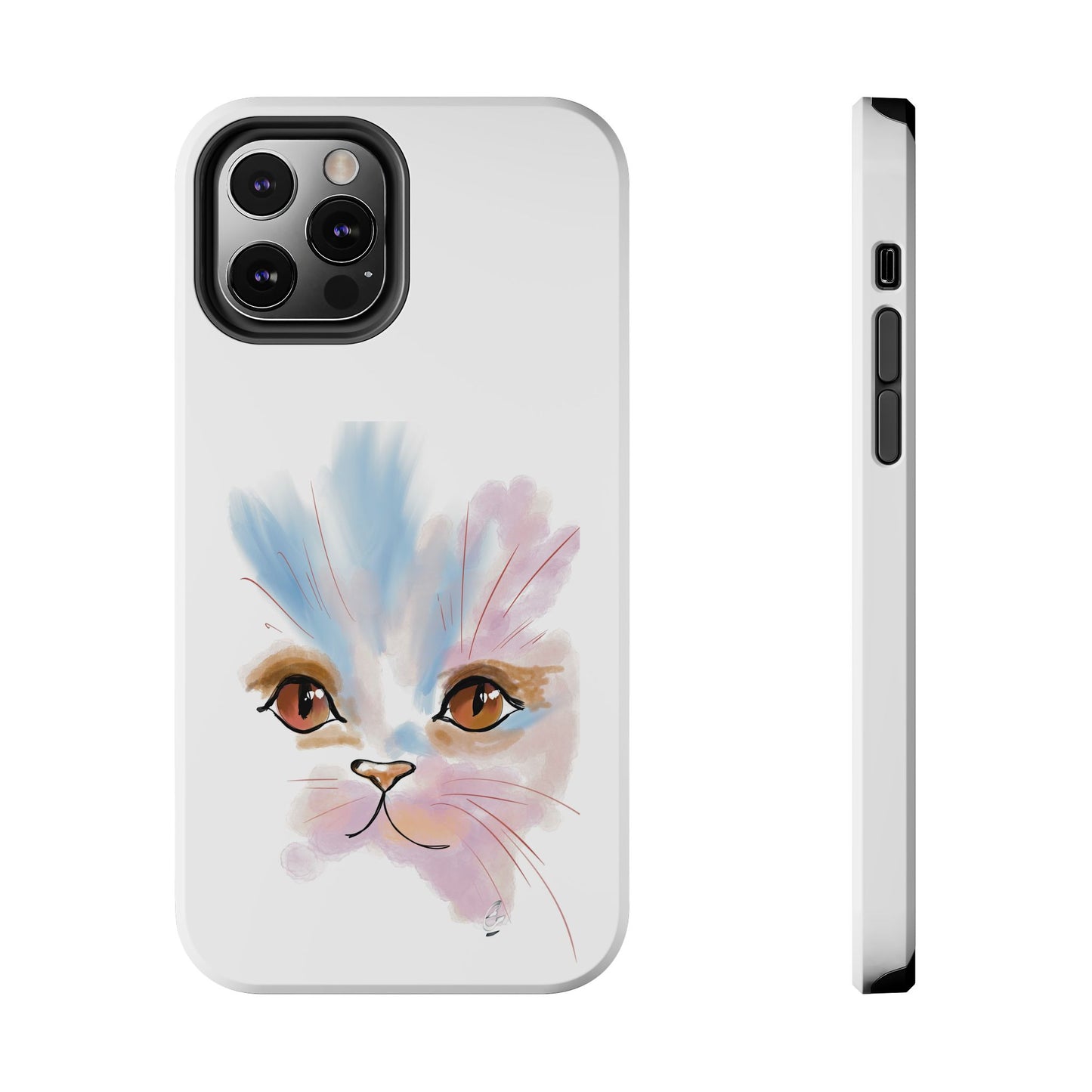 Cat Watercolour Tough Phone Case /