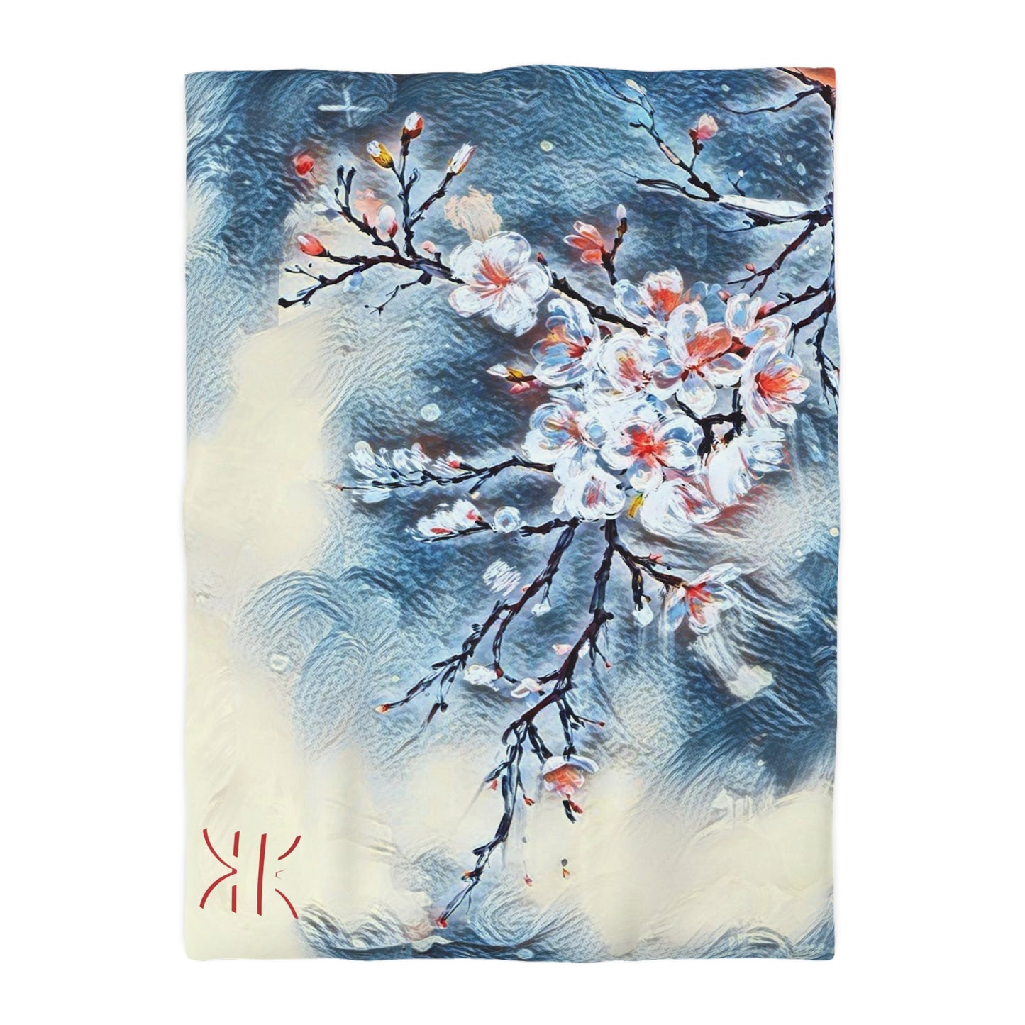 Copy of Blossom Serenity Microfiber Duvet Cover – Elegant Floral Bedding for Cozy Bedrooms