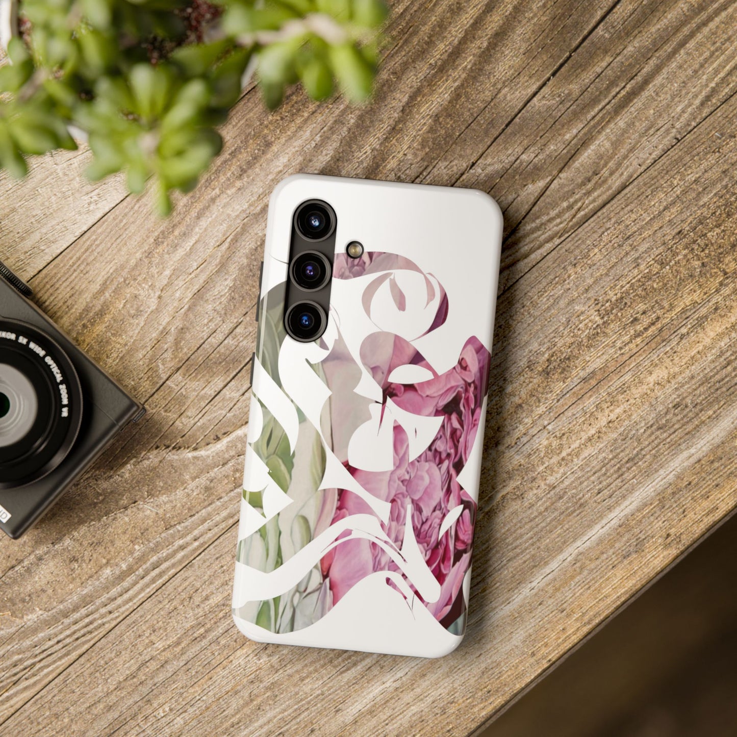 Phone Case - Garden Persian Calligraphy Design in Grey
