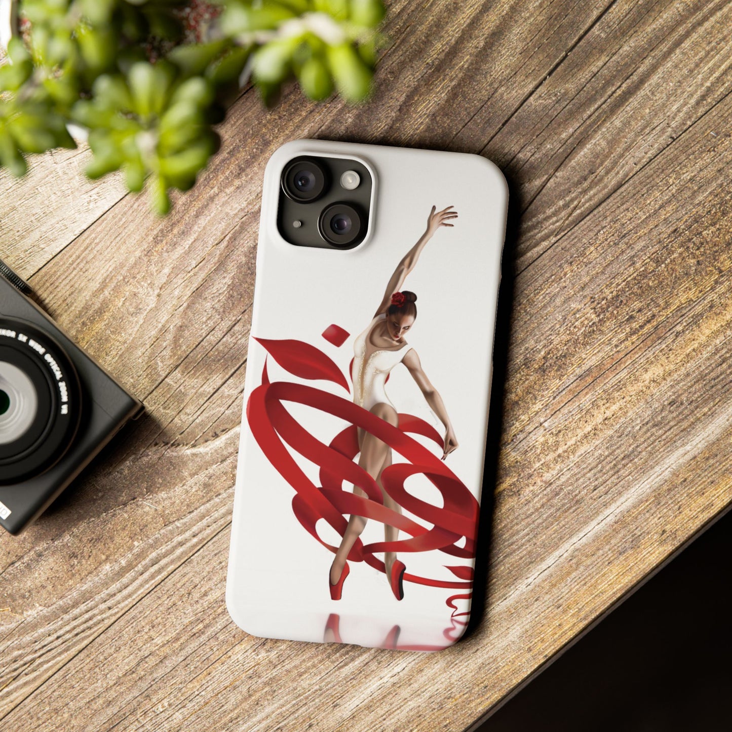Elegant Ballet Dancer Ribbon Slim Phone Case - Perfect for Dance Lovers