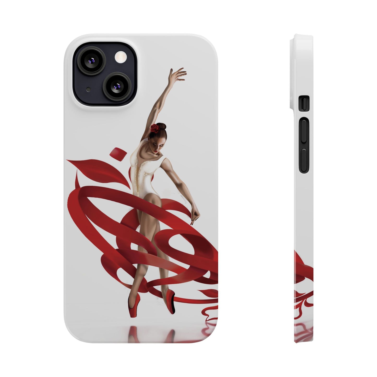 Elegant Ballet Dancer Ribbon Slim Phone Case - Perfect for Dance Lovers
