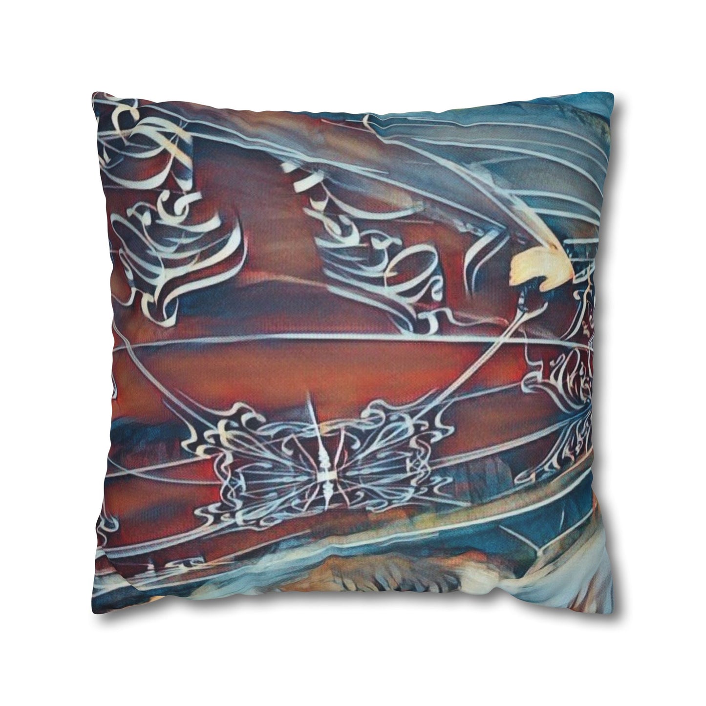 Square Pillowcase - Modern Art Watercolour Design