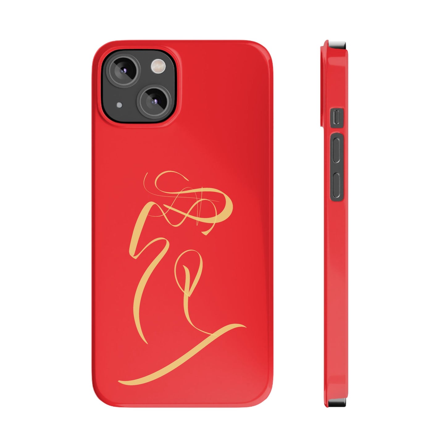 Modern Calligraphy Slim Phone Case -LOVE