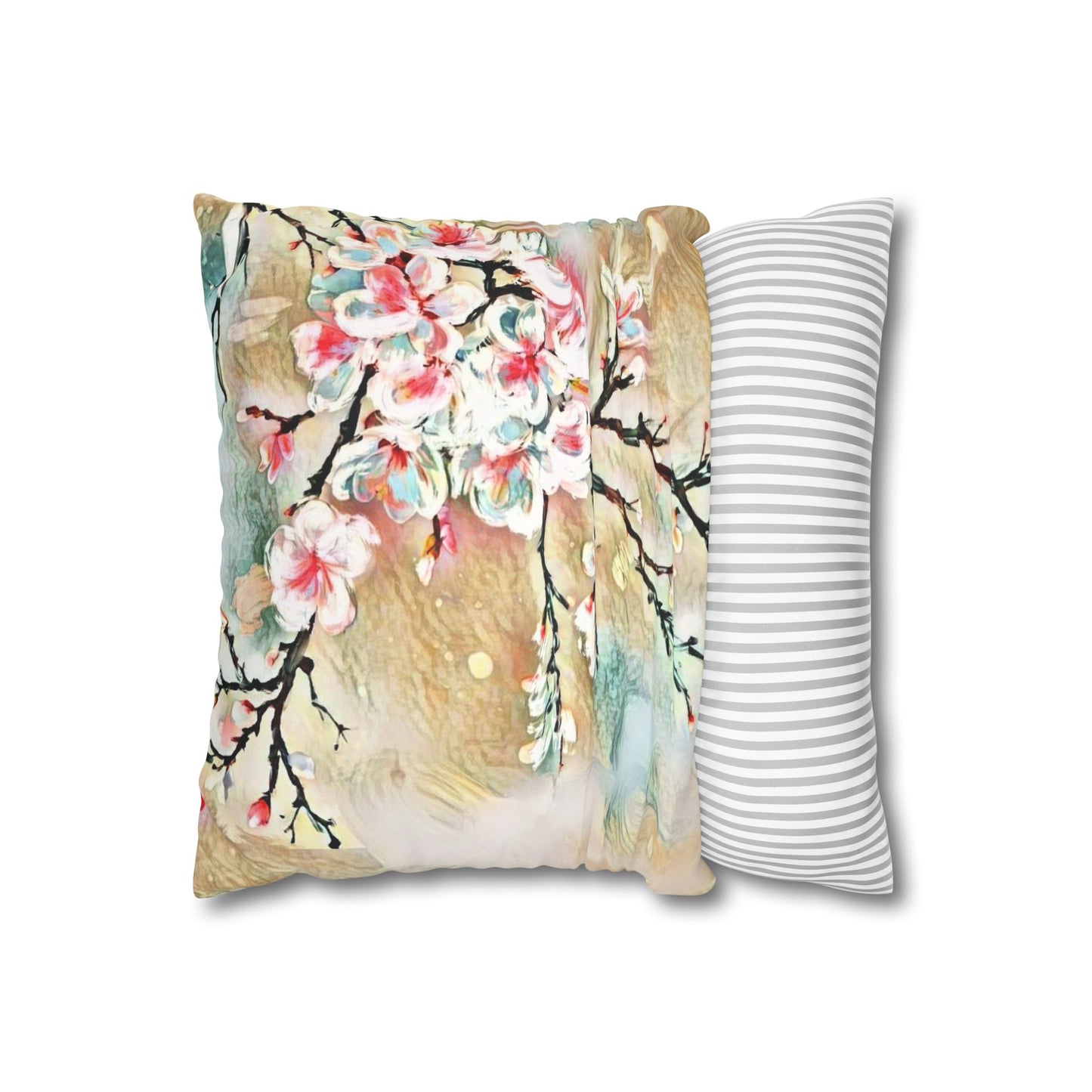 Spring Pillowcase - Modern Art Portrait Watercolour Design