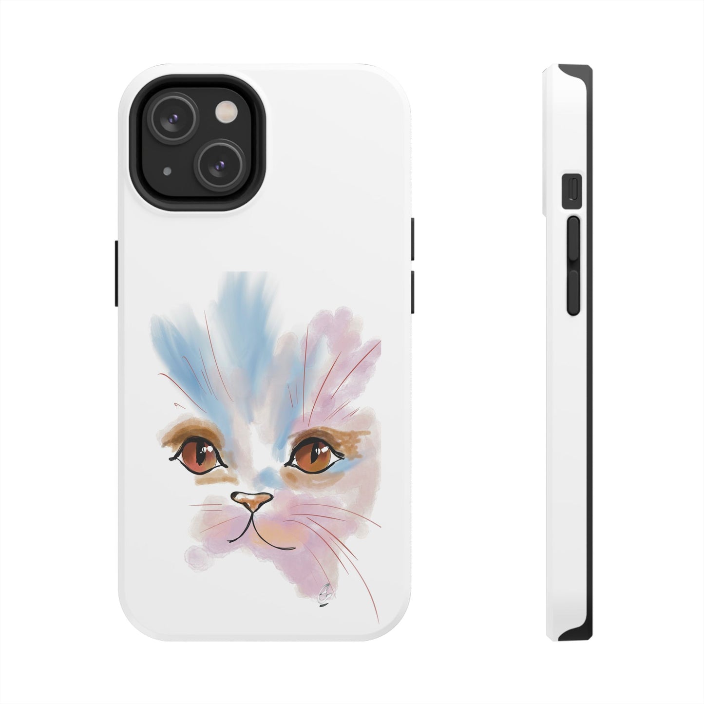 Cat Watercolour Tough Phone Case /