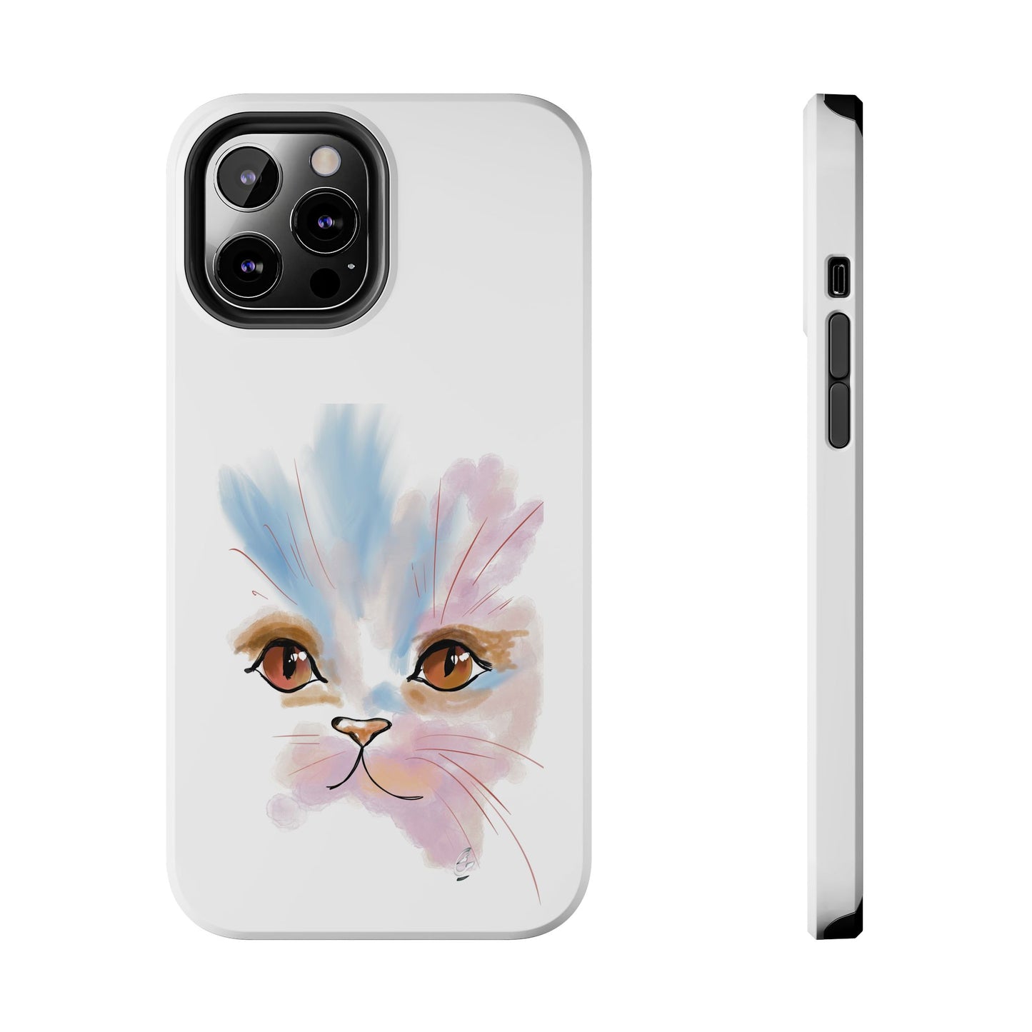 Cat Watercolour Tough Phone Case /