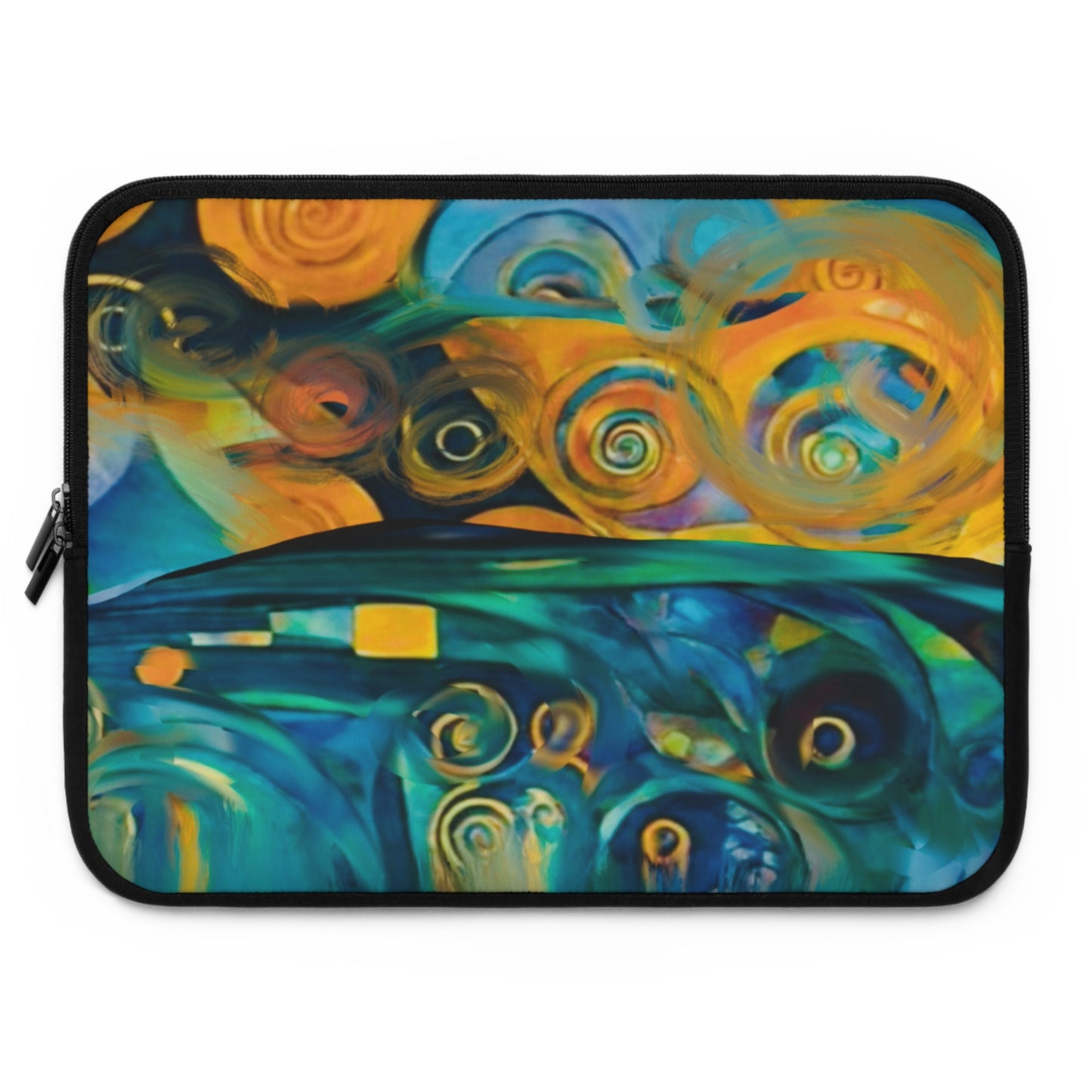 Laptop Sleeve - Ethereal Swirls Modern Digital Art Design...