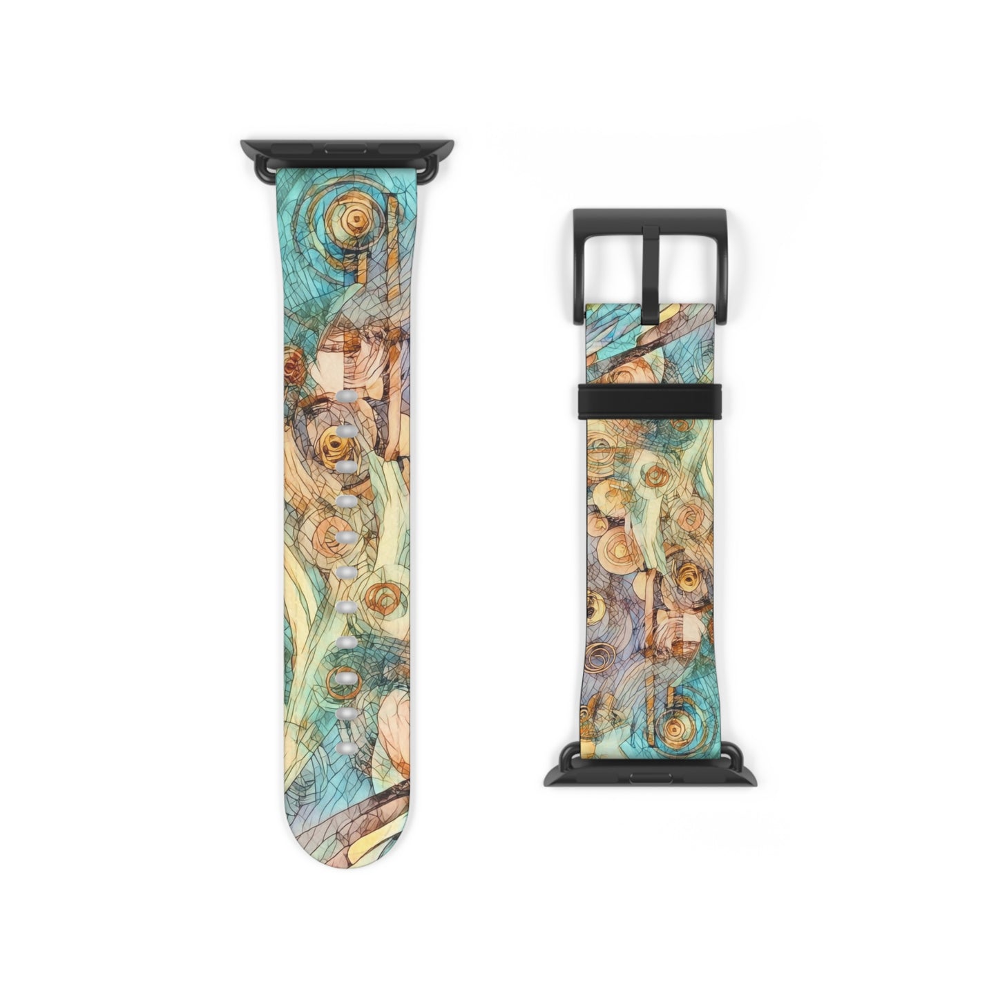 Artistic Floral Watch Band - Elegant Design for Everyday Wear