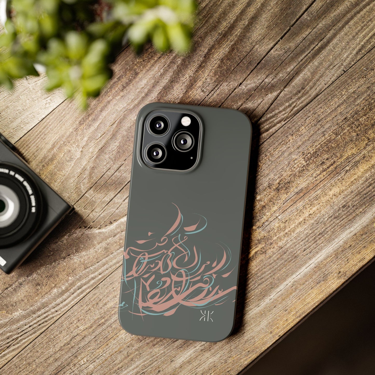 Modern Persian  Calligraphy Kalli K   Slim Phone Case