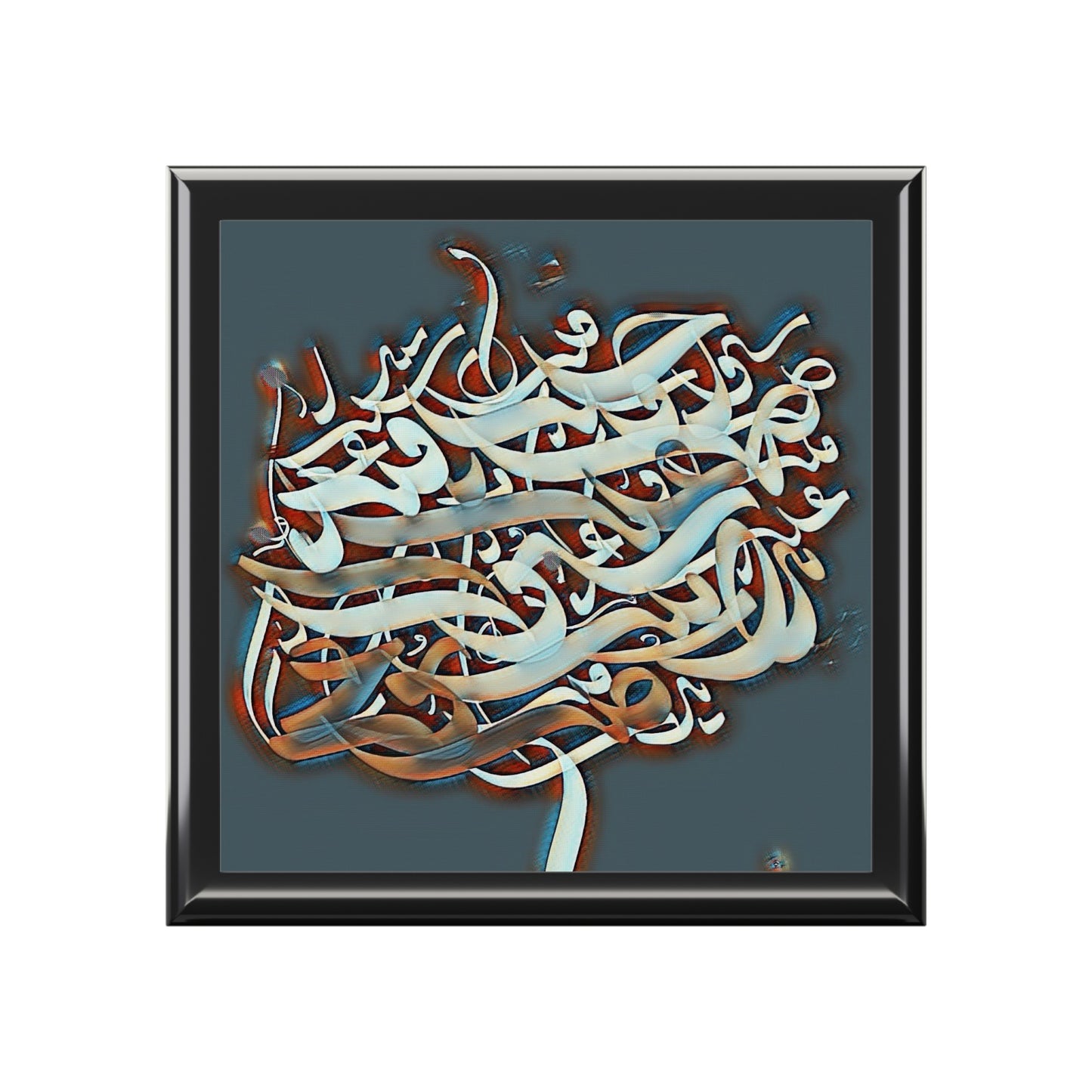 Detailed Calligraphy Beauty Jewelry Organizer