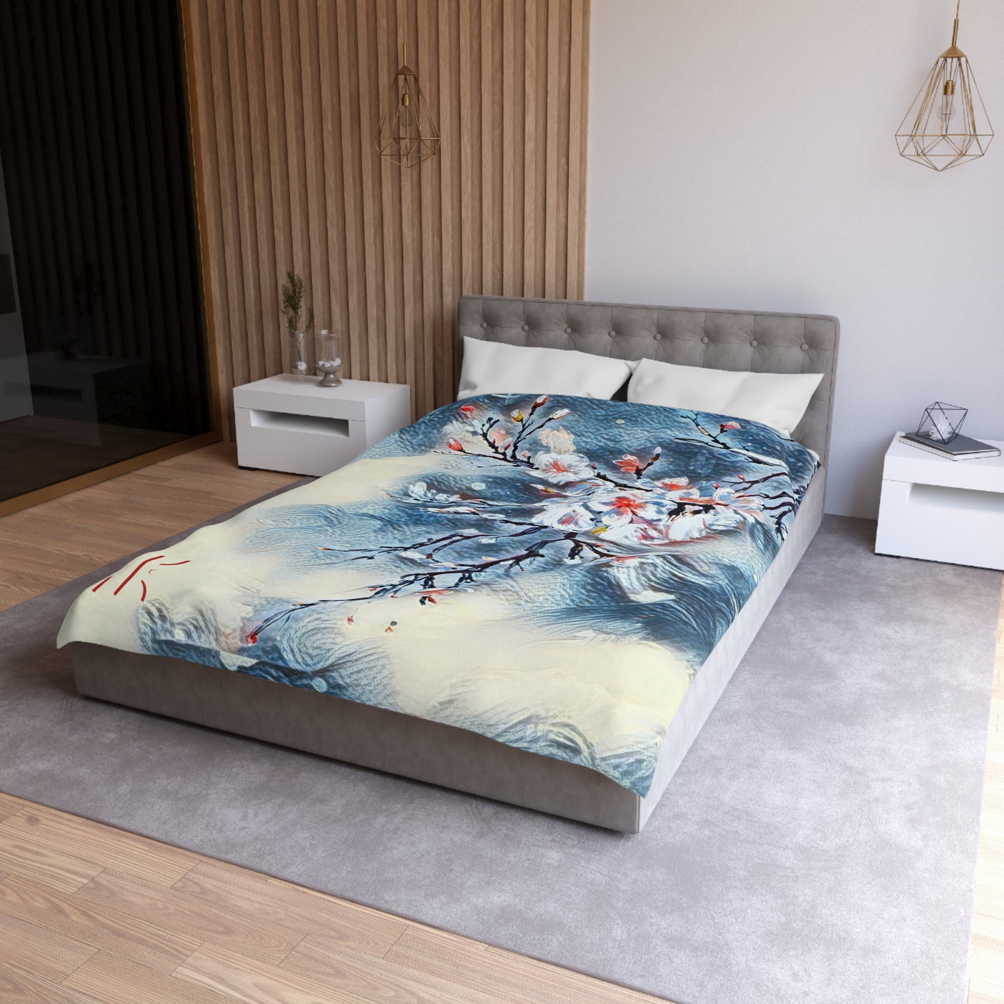 Copy of Blossom Serenity Microfiber Duvet Cover – Elegant Floral Bedding for Cozy Bedrooms