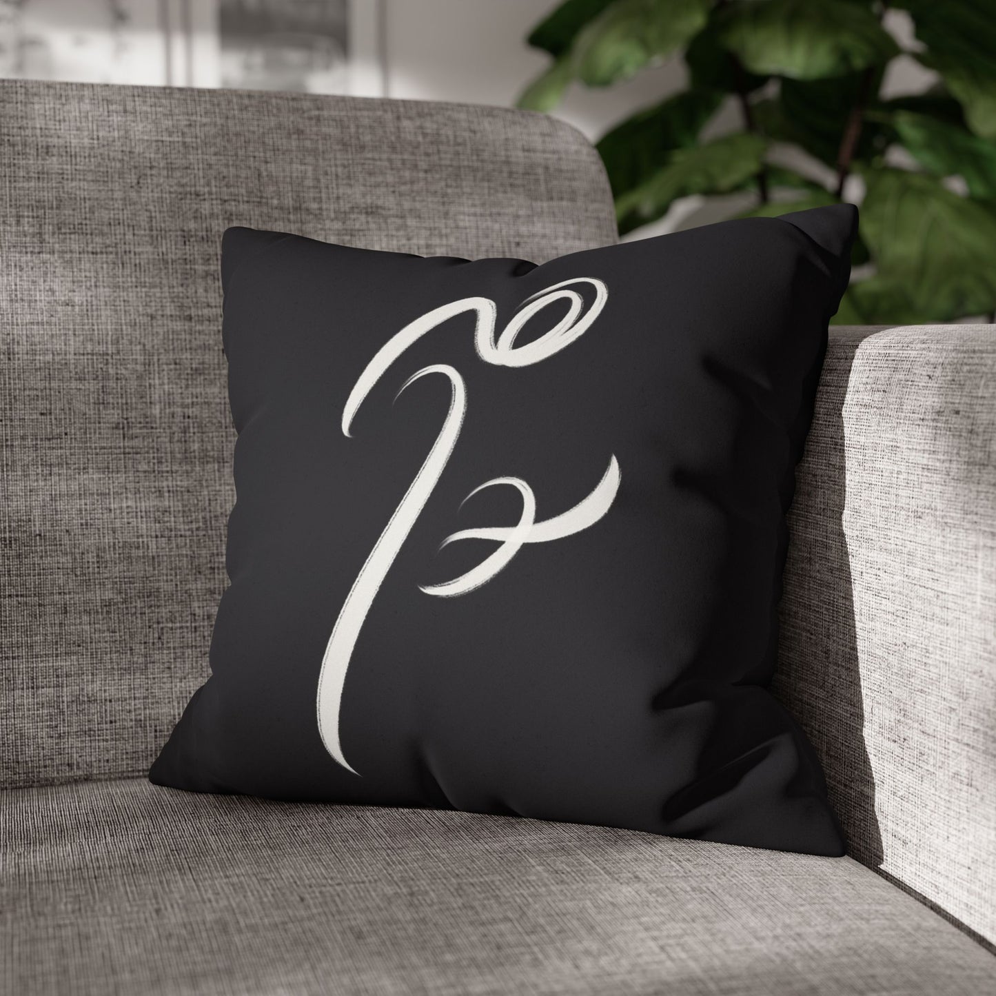 Square Pillowcase - Persian Calligraphy Modern Handwriting Design