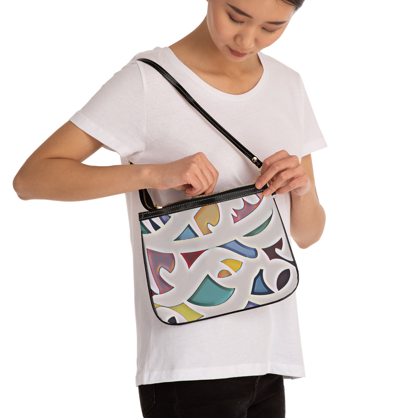 Persian Calligraphy Art Small Shoulder Bag