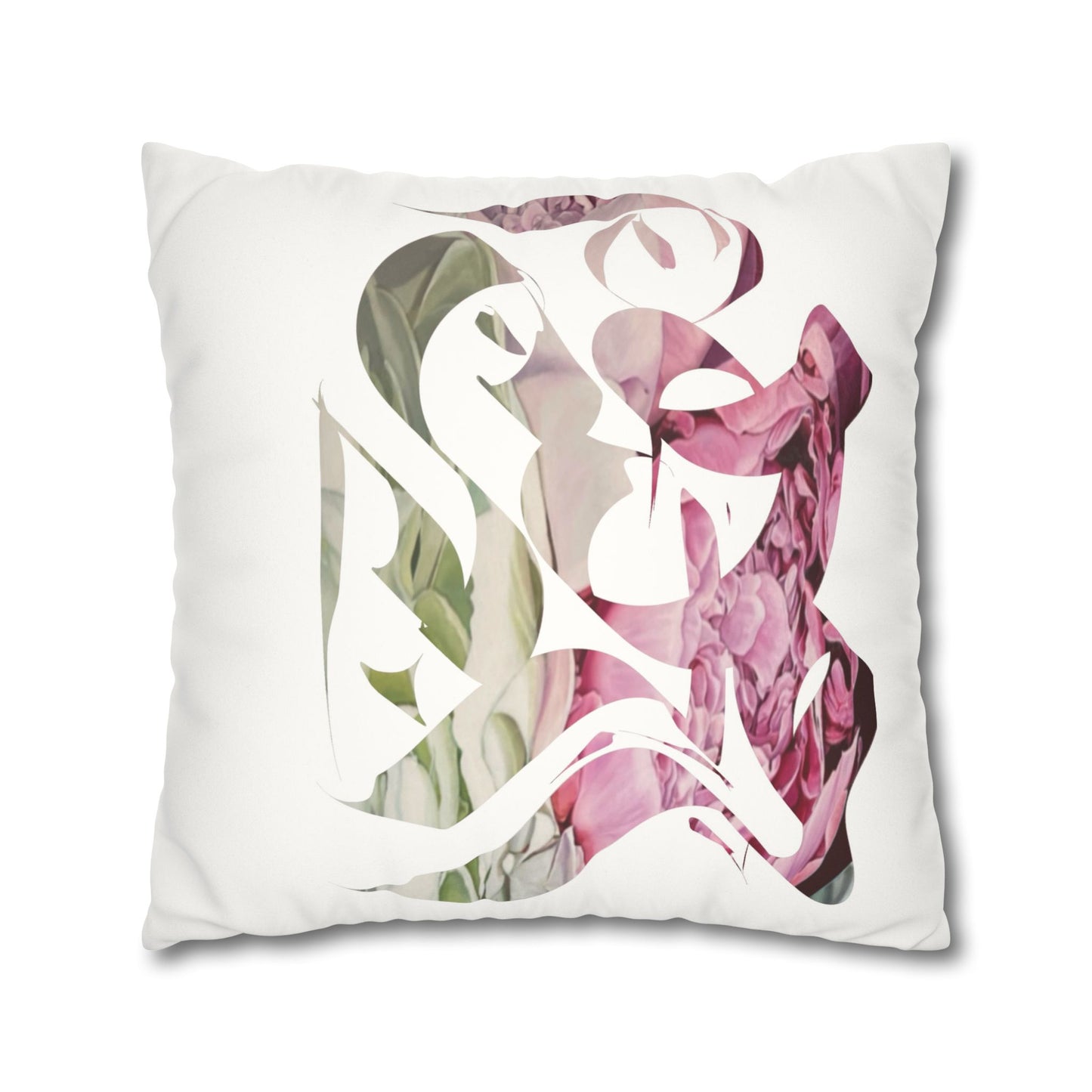 Square Pillowcase - Flora Persian Calligraphy Home Design Cushion