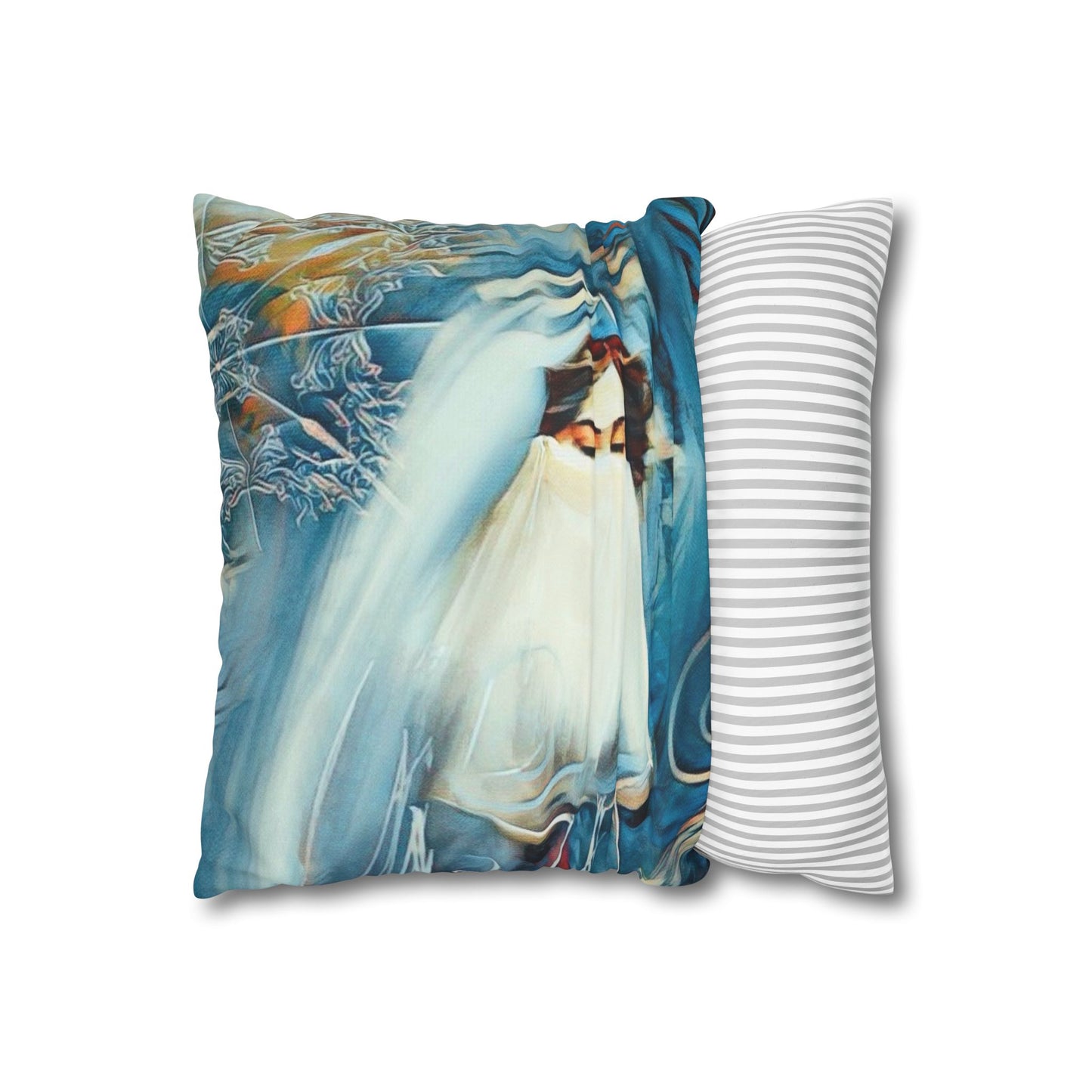 Square Pillowcase - Modern Art Watercolour Design