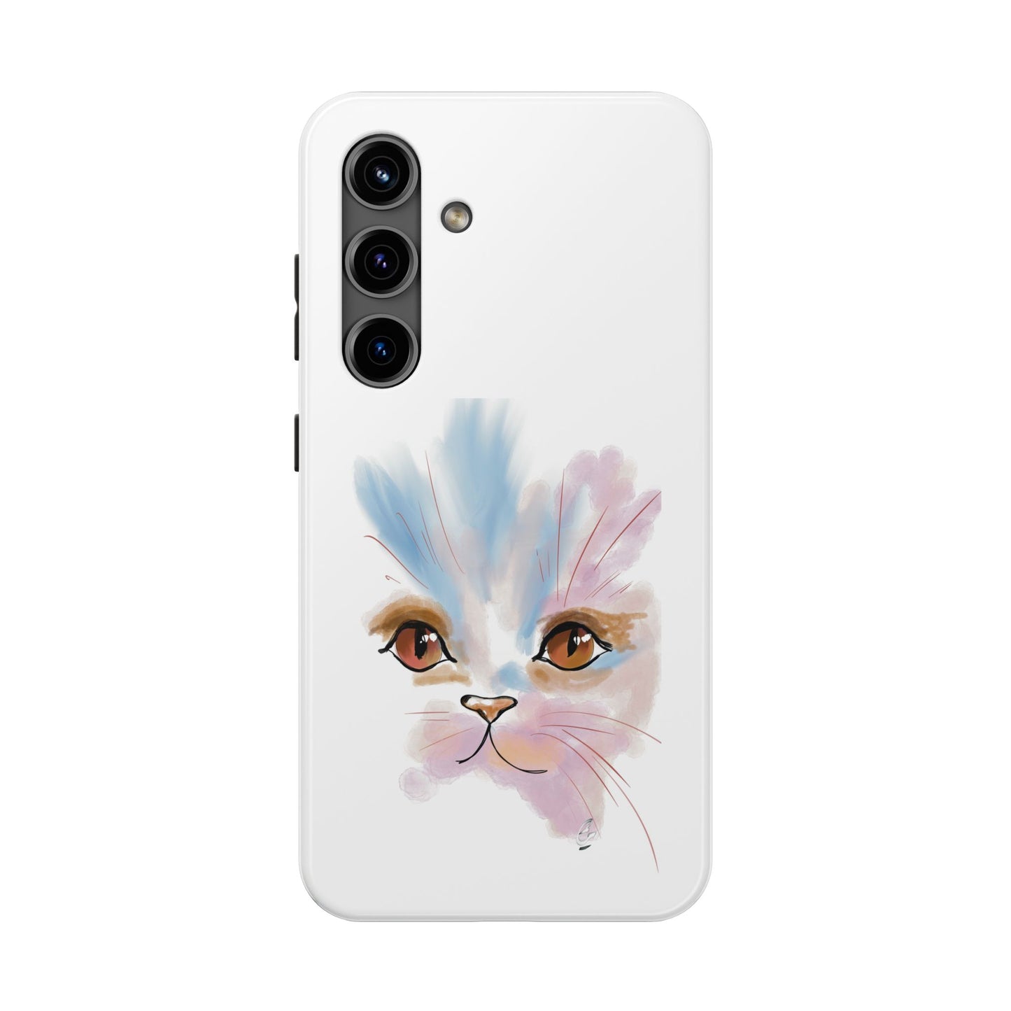 Cat Watercolour Tough Phone Case /