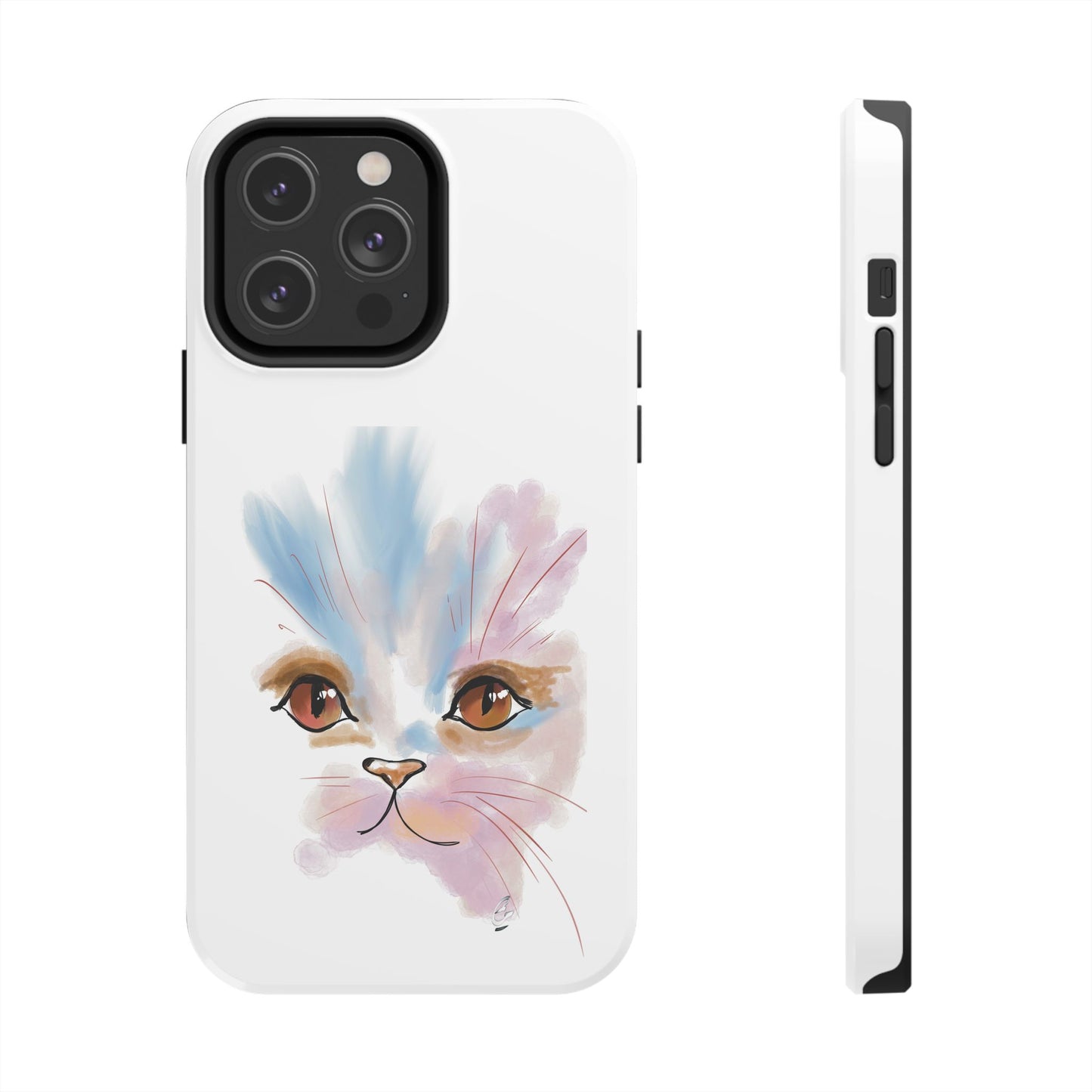 Cat Watercolour Tough Phone Case /