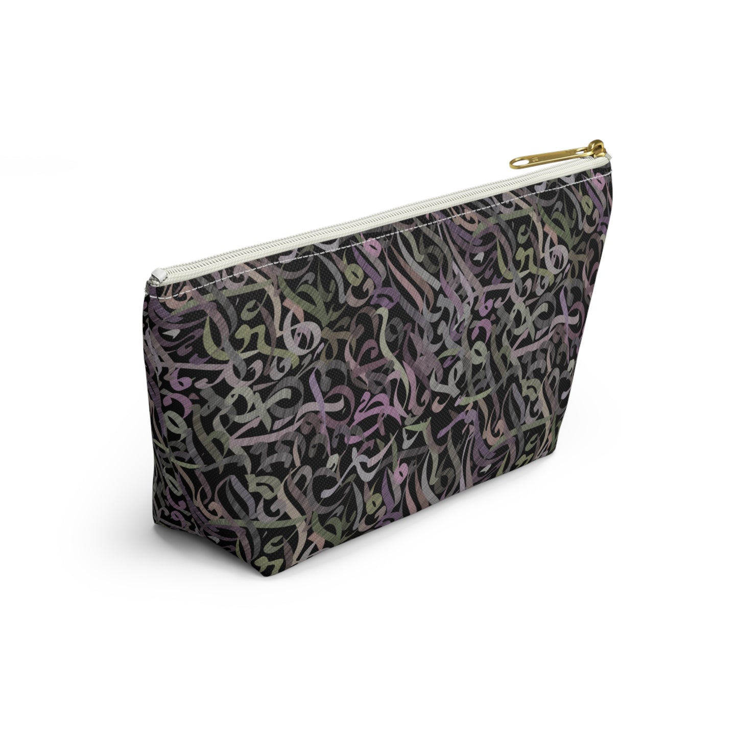 Modern calligraphy Accessory Pouch w T-bottom