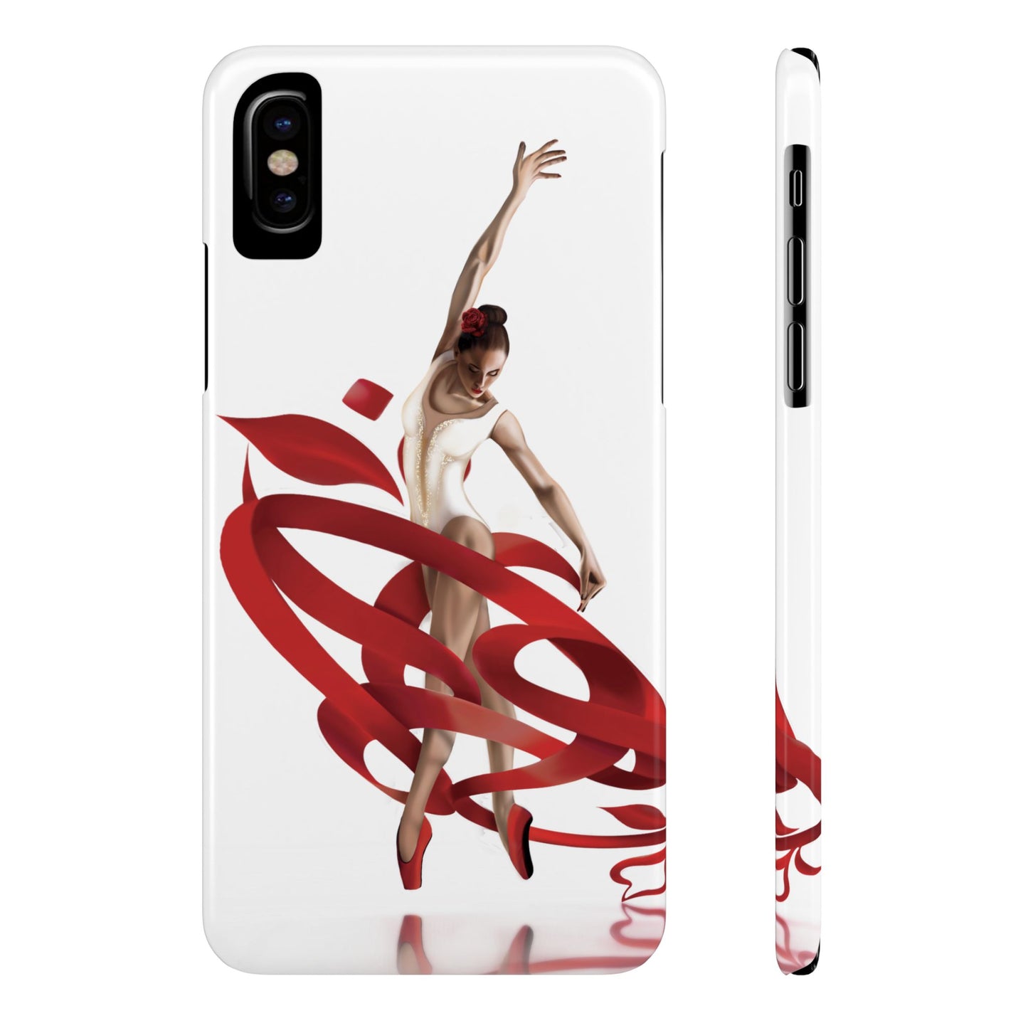 Elegant Ballet Dancer Ribbon Slim Phone Case - Perfect for Dance Lovers