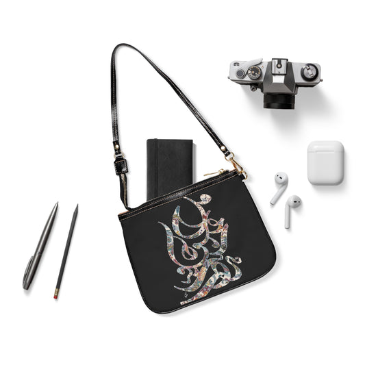 Persian Calligraphy Art Small Shoulder Bag /