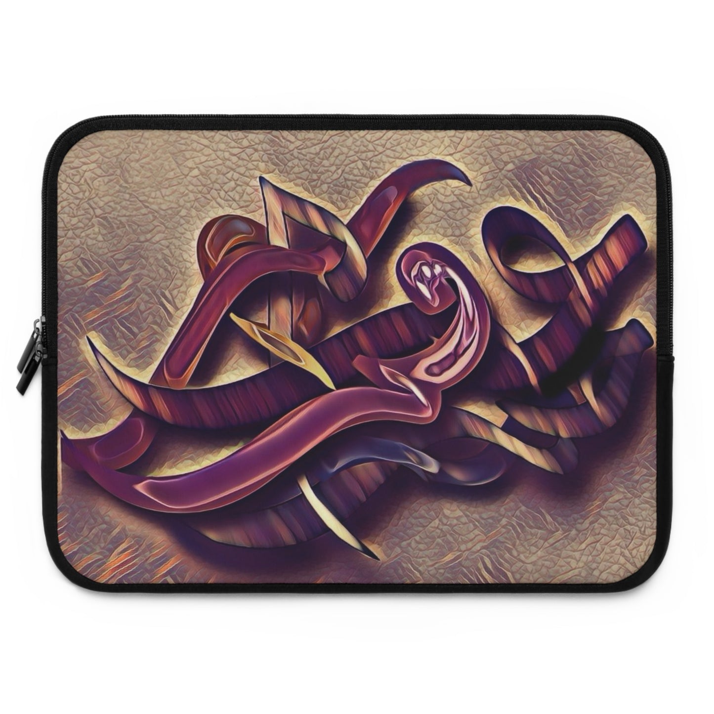 Laptop Sleeve -Modern Digital Calligraphy  Art Design...