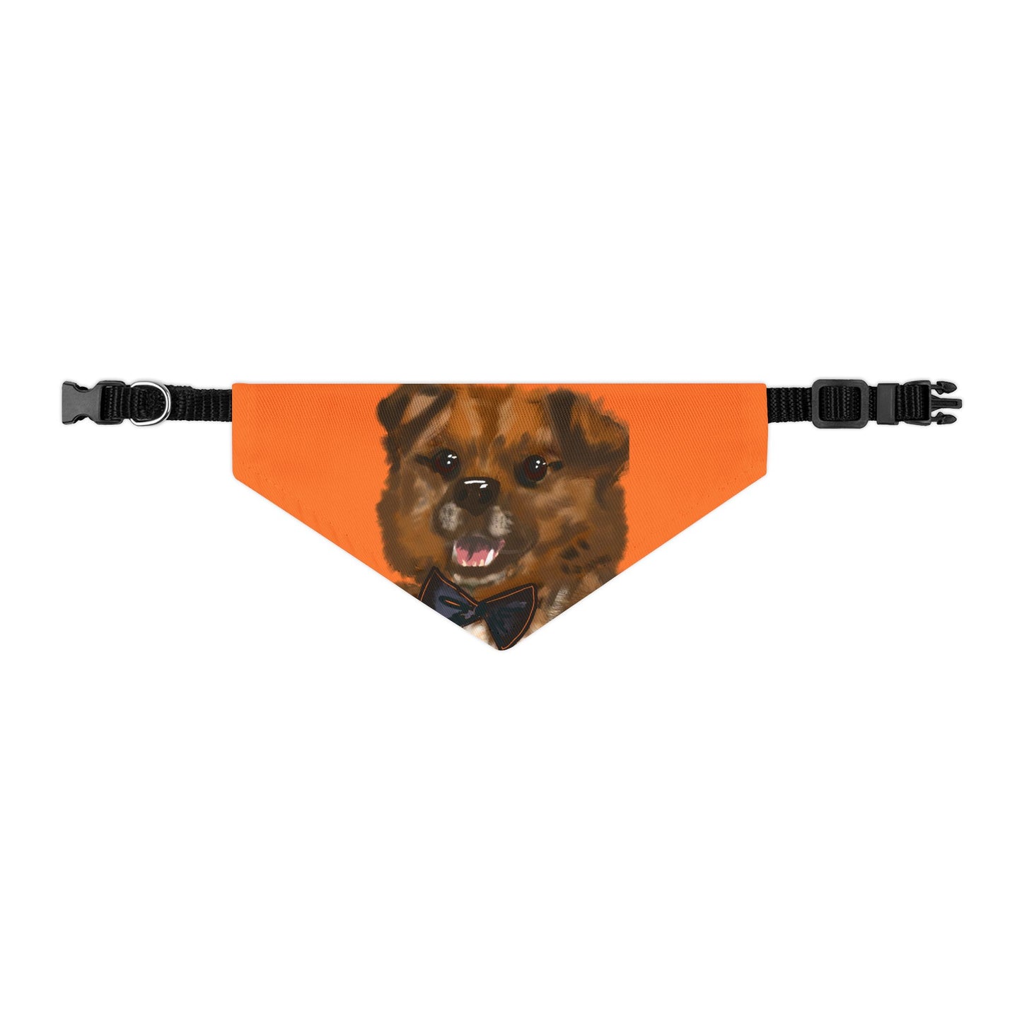 Baghlava Pet Bandana Collar with Dog Portrait