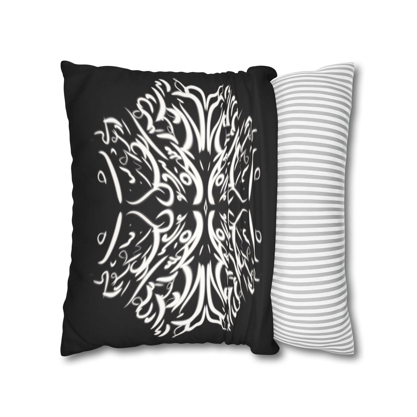 Persian Calligraphy beauty Faux Suede Square Pillow Cover