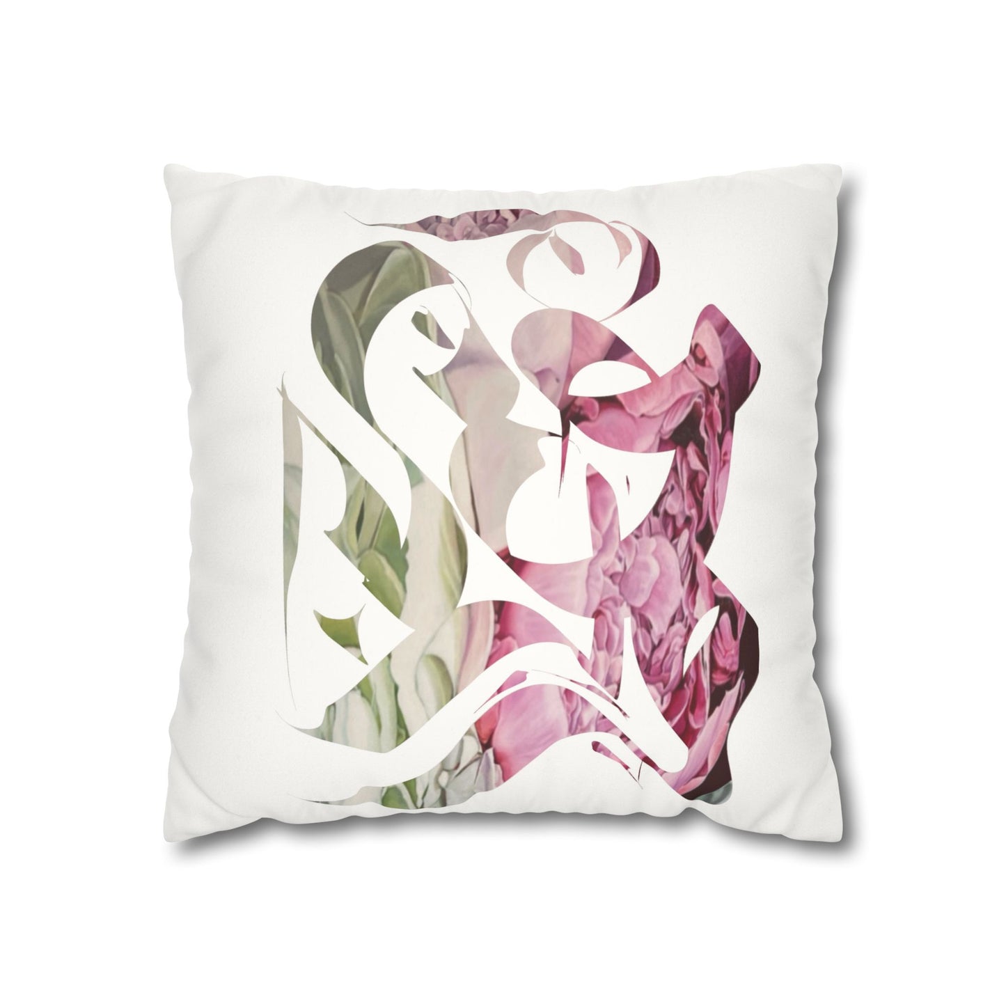 Square Pillowcase - Flora Persian Calligraphy Home Design Cushion