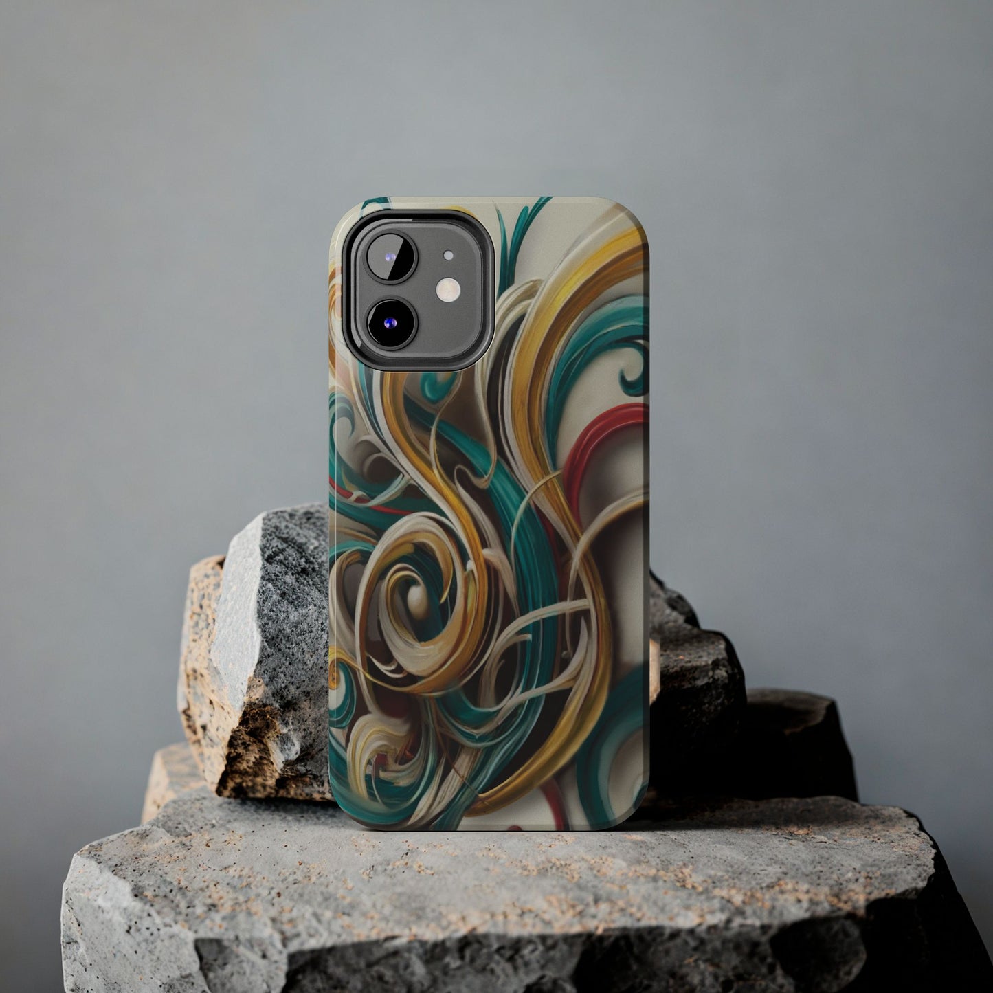Marble Abstract Phone Case Calligraphy