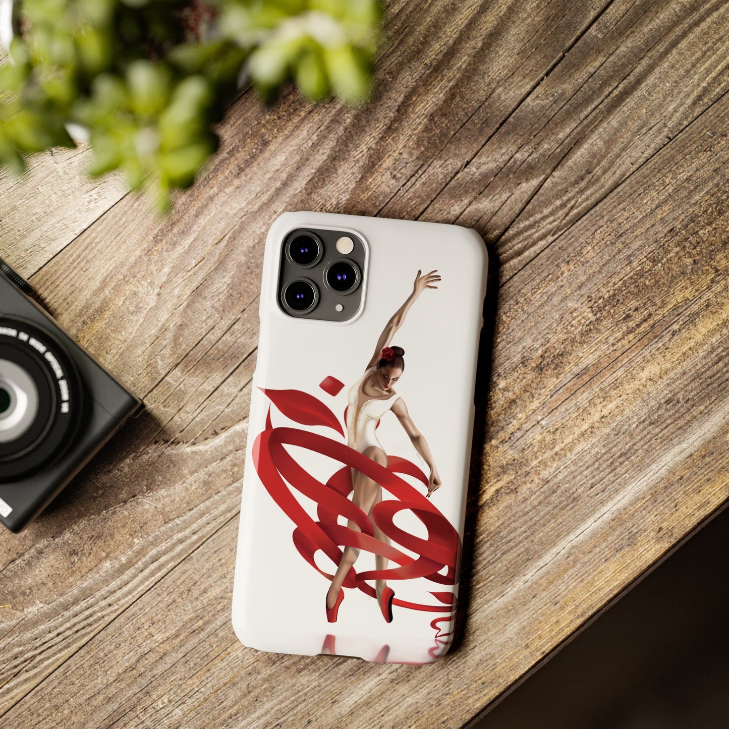 Elegant Ballet Dancer Ribbon Slim Phone Case - Perfect for Dance Lovers