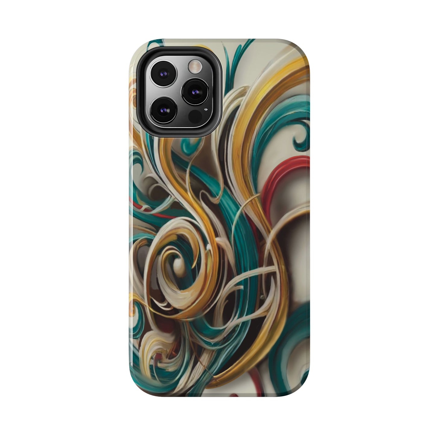 Marble Abstract Phone Case Calligraphy