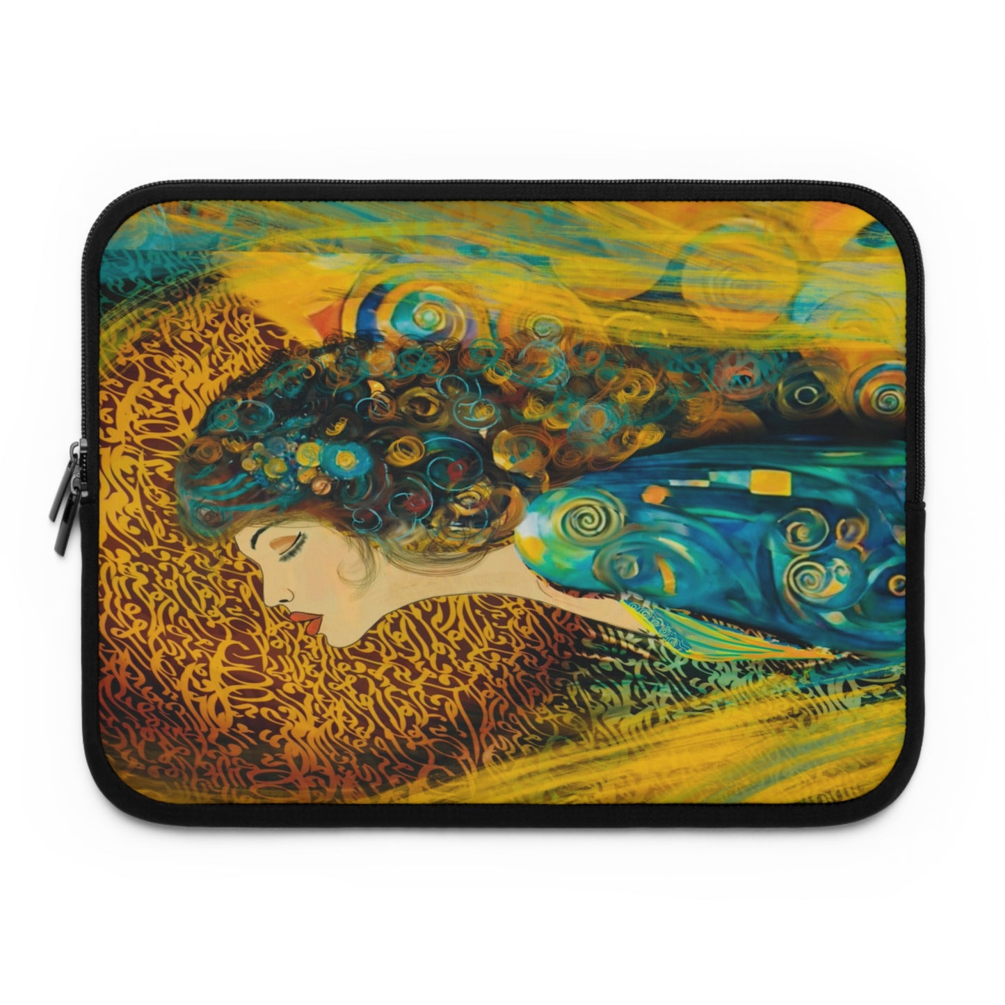 Laptop Sleeve - Ethereal Swirls Modern Digital Art Design