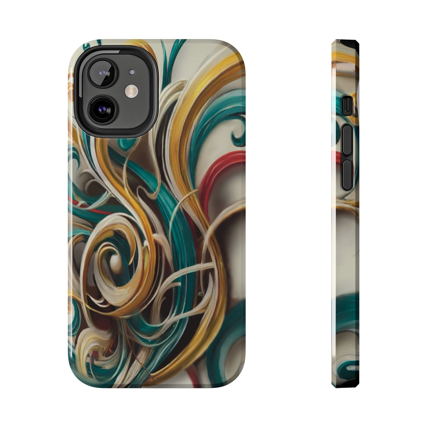 Marble Abstract Phone Case Calligraphy