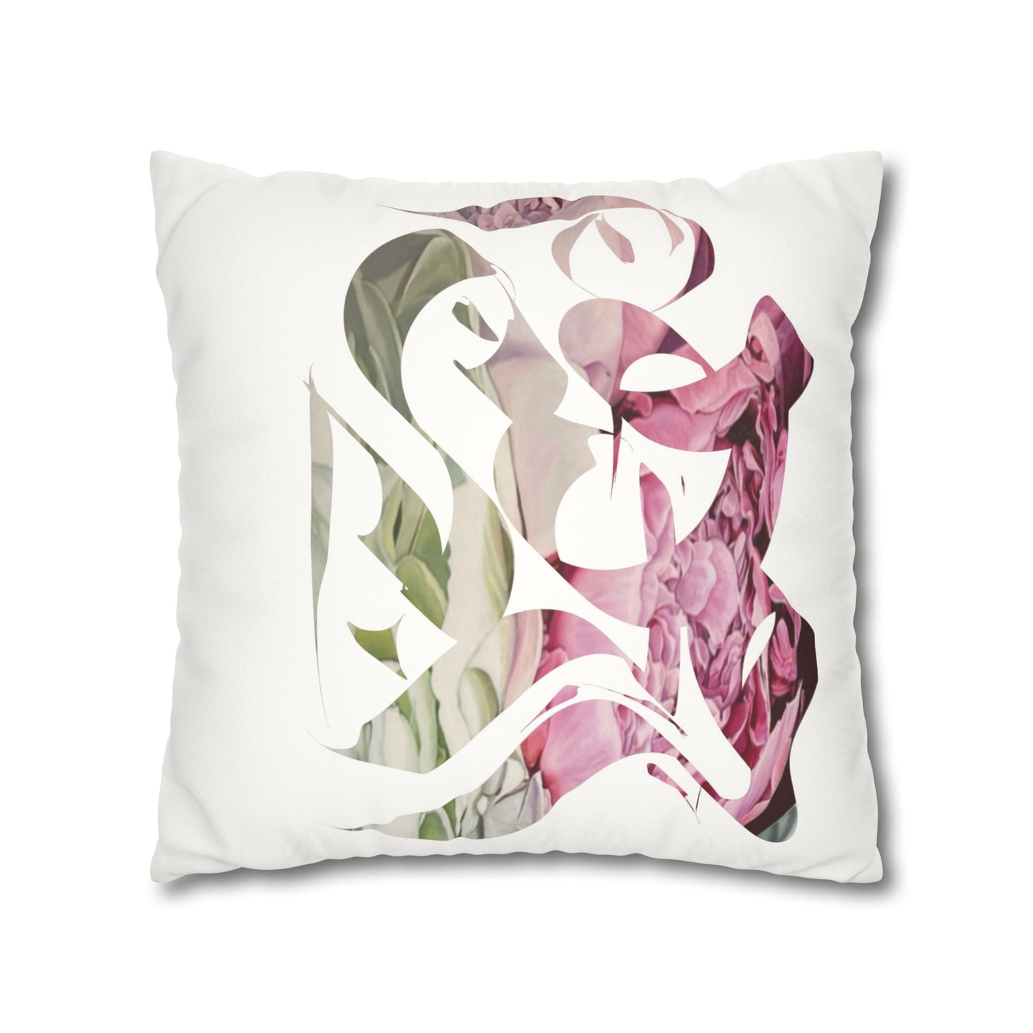 Square Pillowcase - Flora Persian Calligraphy Home Design Cushion