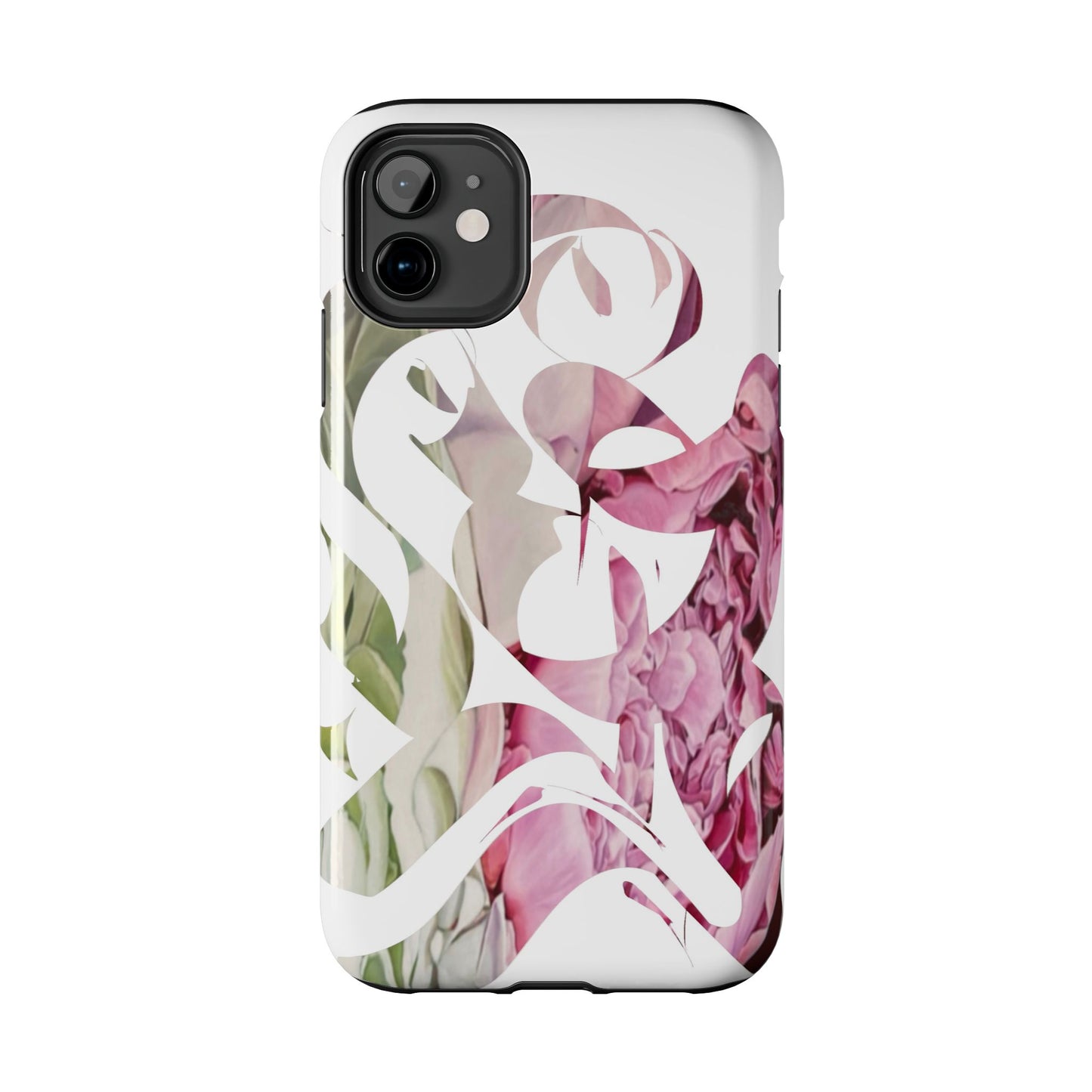 Phone Case - Garden Persian Calligraphy Design in Grey