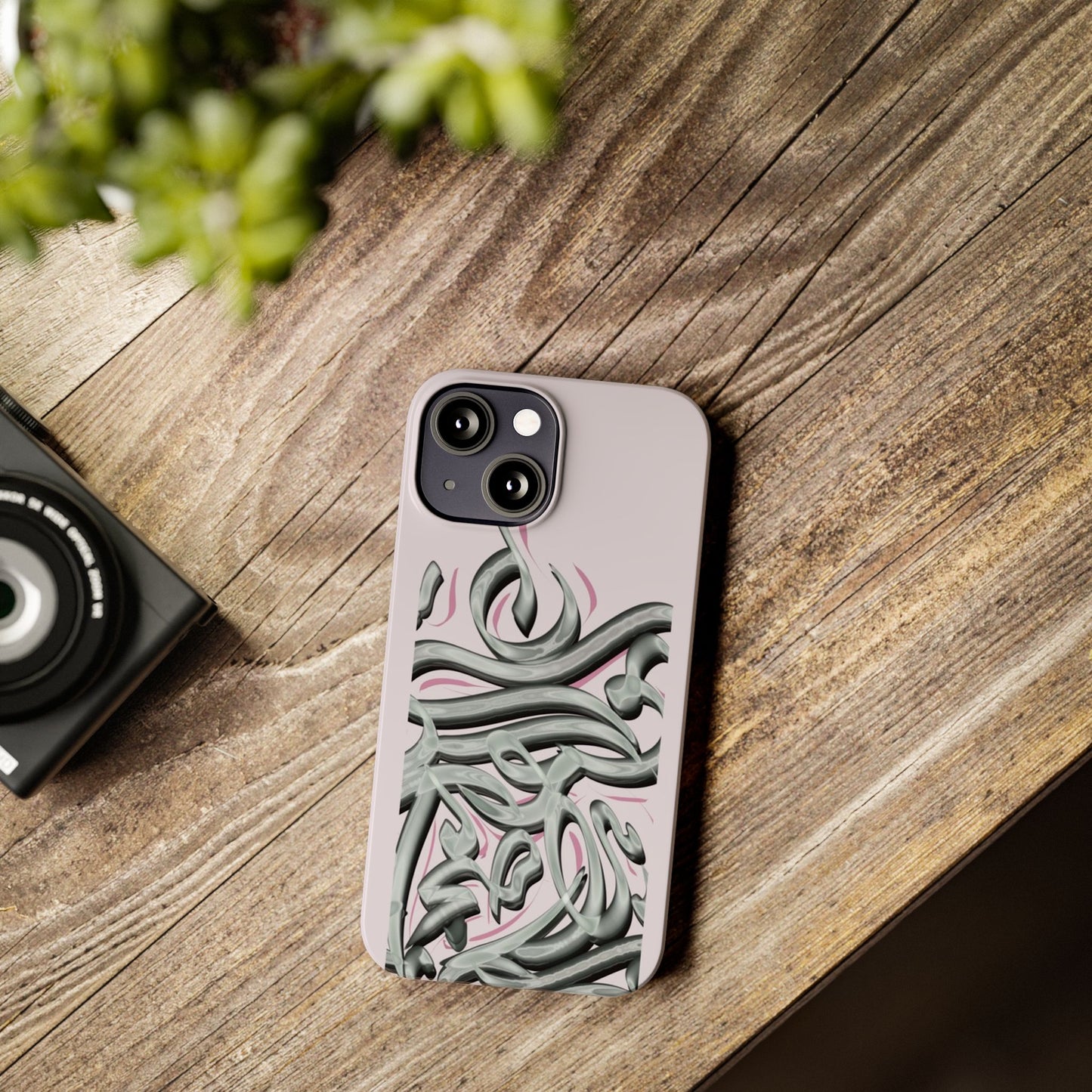 Modern Art  Slim Phone Case -LOVE,