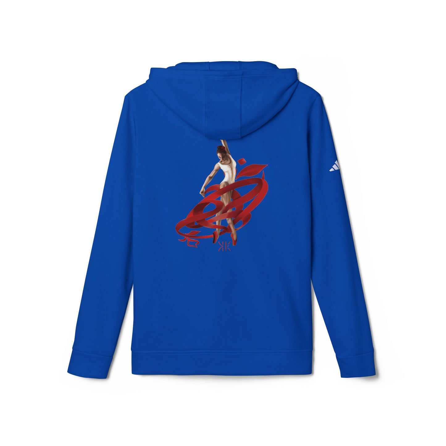 Kalli K X Adidas Unisex Fleece Hoodie- Ballerina and ribbon