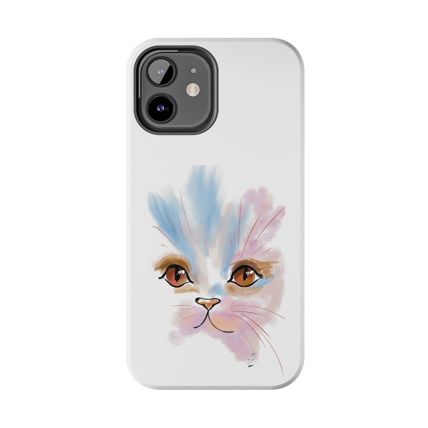 Cat Watercolour Tough Phone Case /