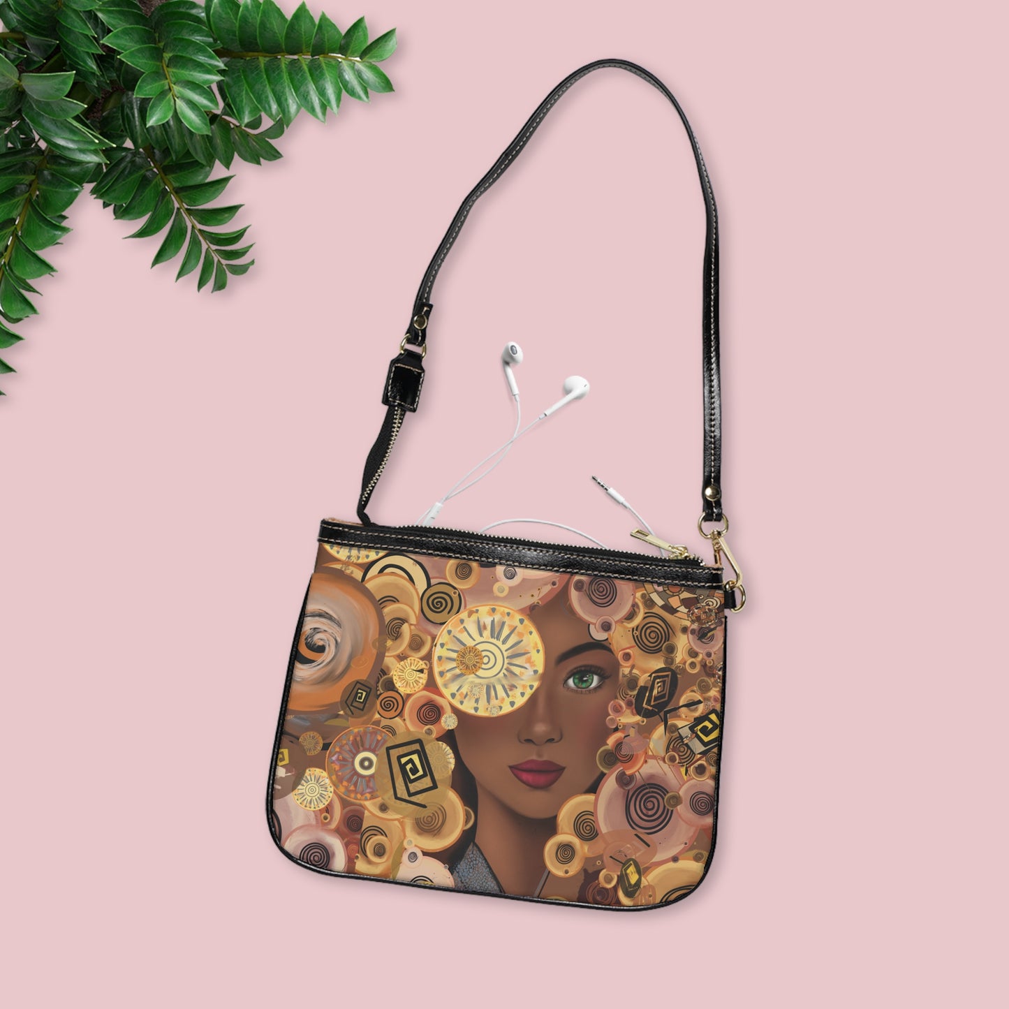 Persian art inspired beautiful girl Small Shoulder Bag