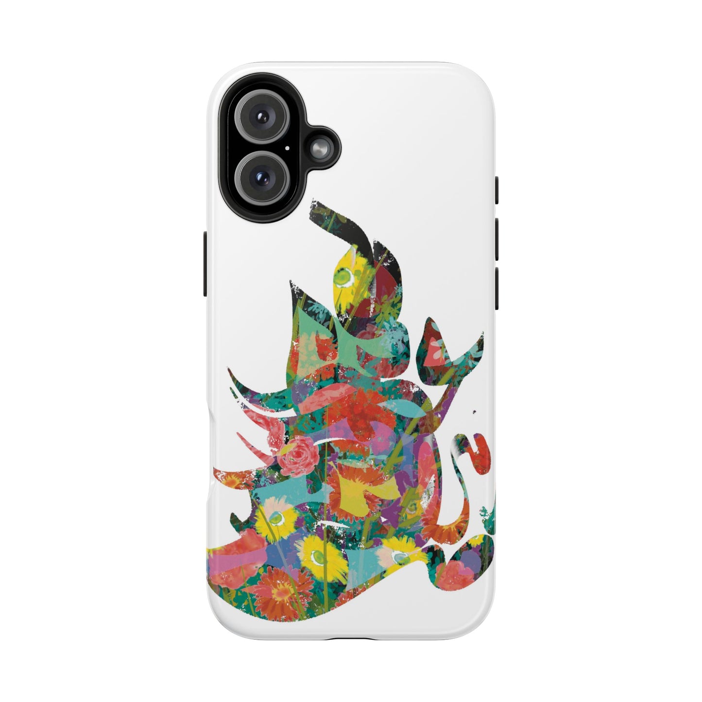 Phone Case - Flower Persian Calligraphy Design, Unique, Limited Edition