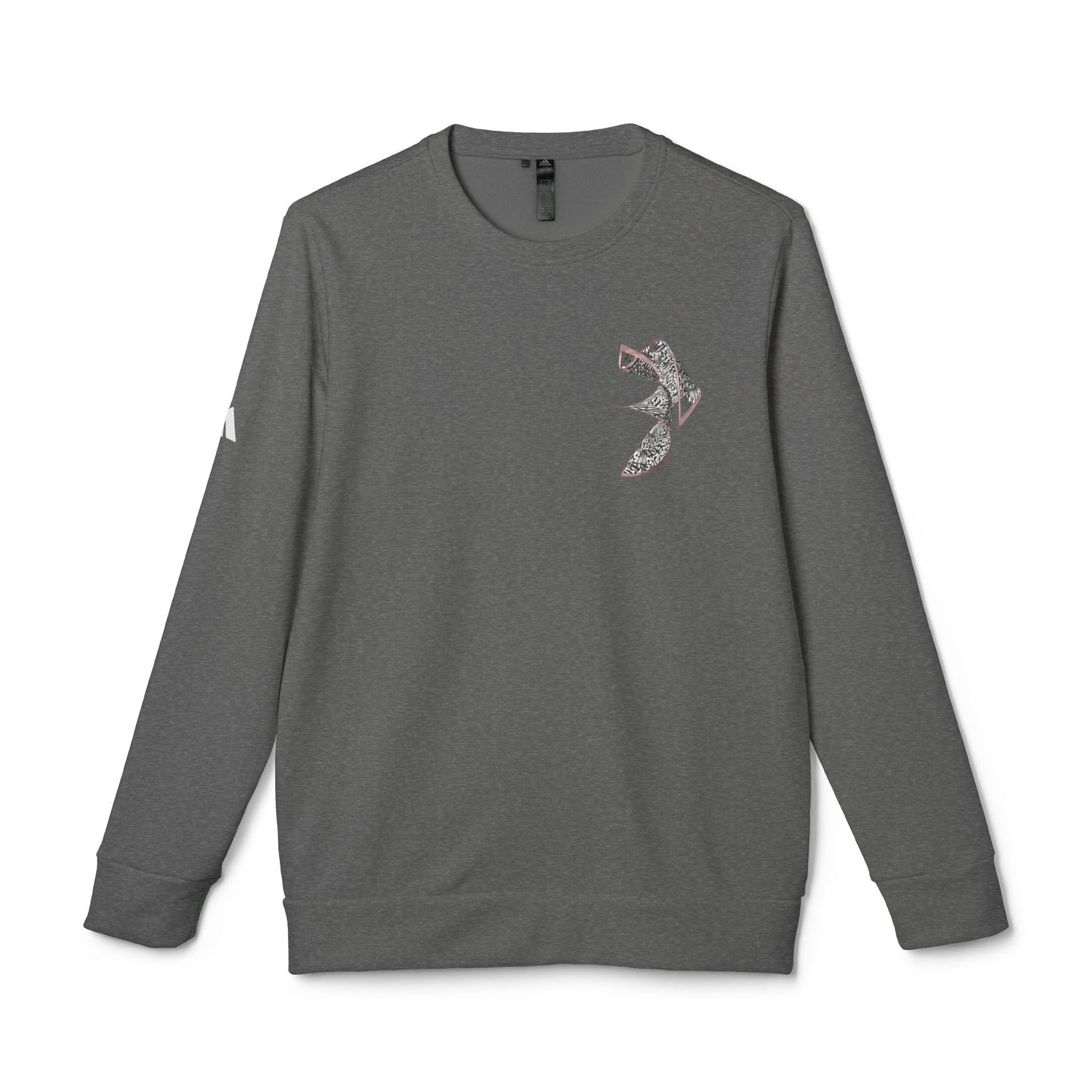 Trendy Unisex Fleece Crewneck Sweatshirt with Bold Design
